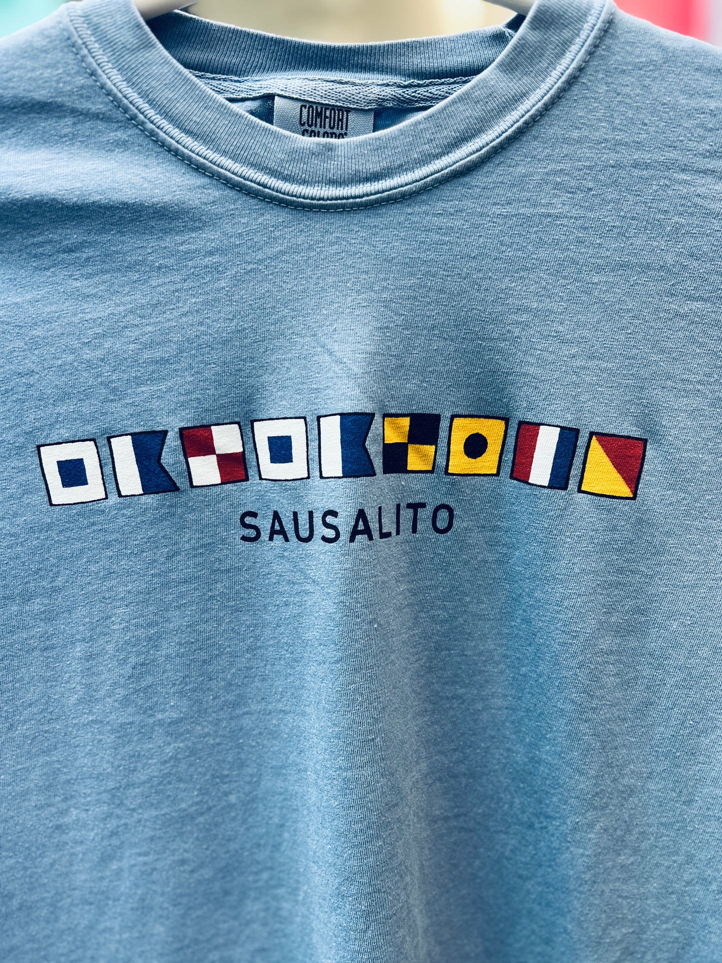 Sausalito Nautical Flag Unisex Long Sleeve T Shirt