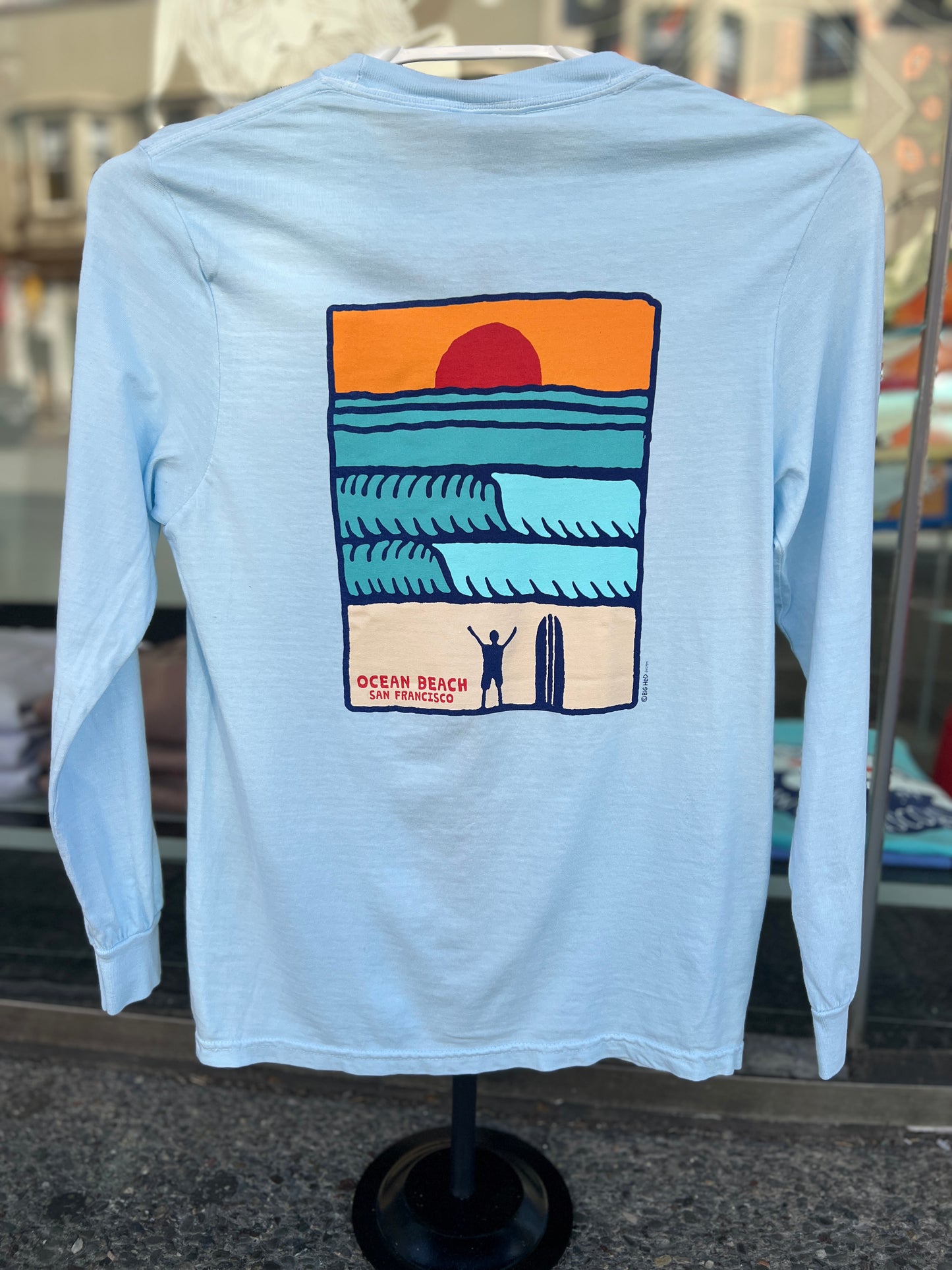 Sun At Ocean Beach San Francisco Unisex Long Sleeve T Shirt