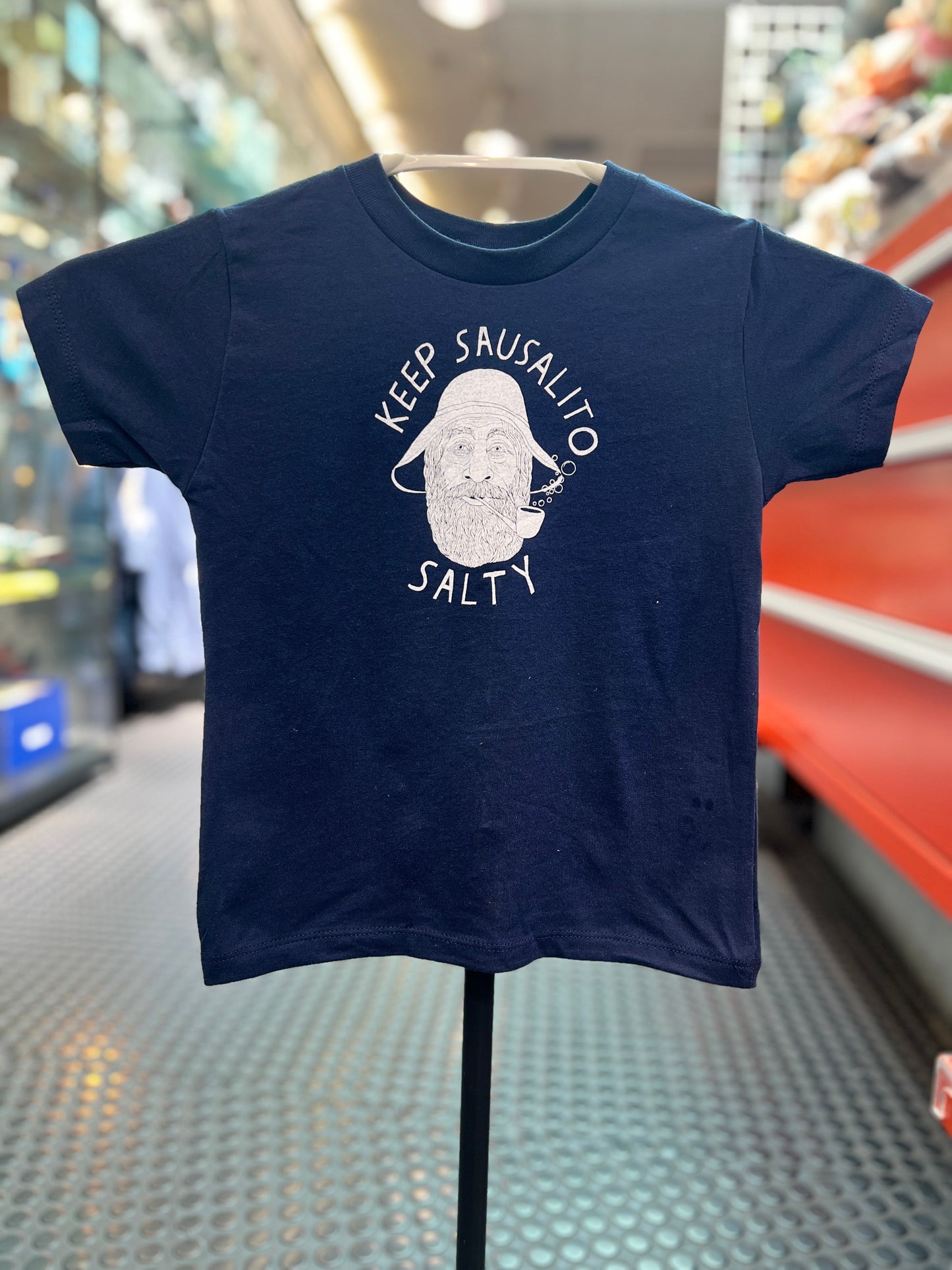 Kinder-T-Shirt „Keep Sausalito Salty“
