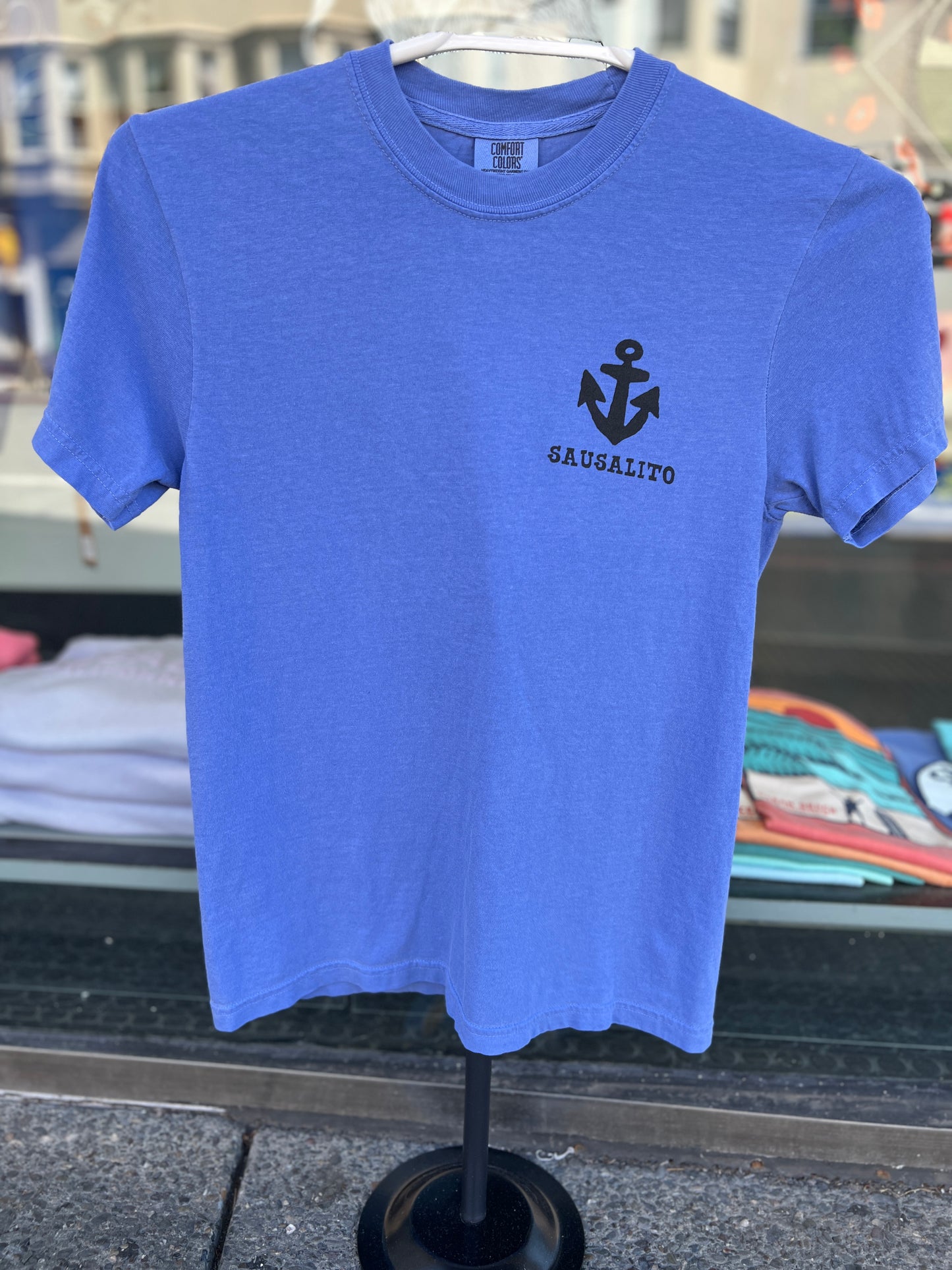 Sausalito Anchor Dog Unisex Short Sleeve Shirt