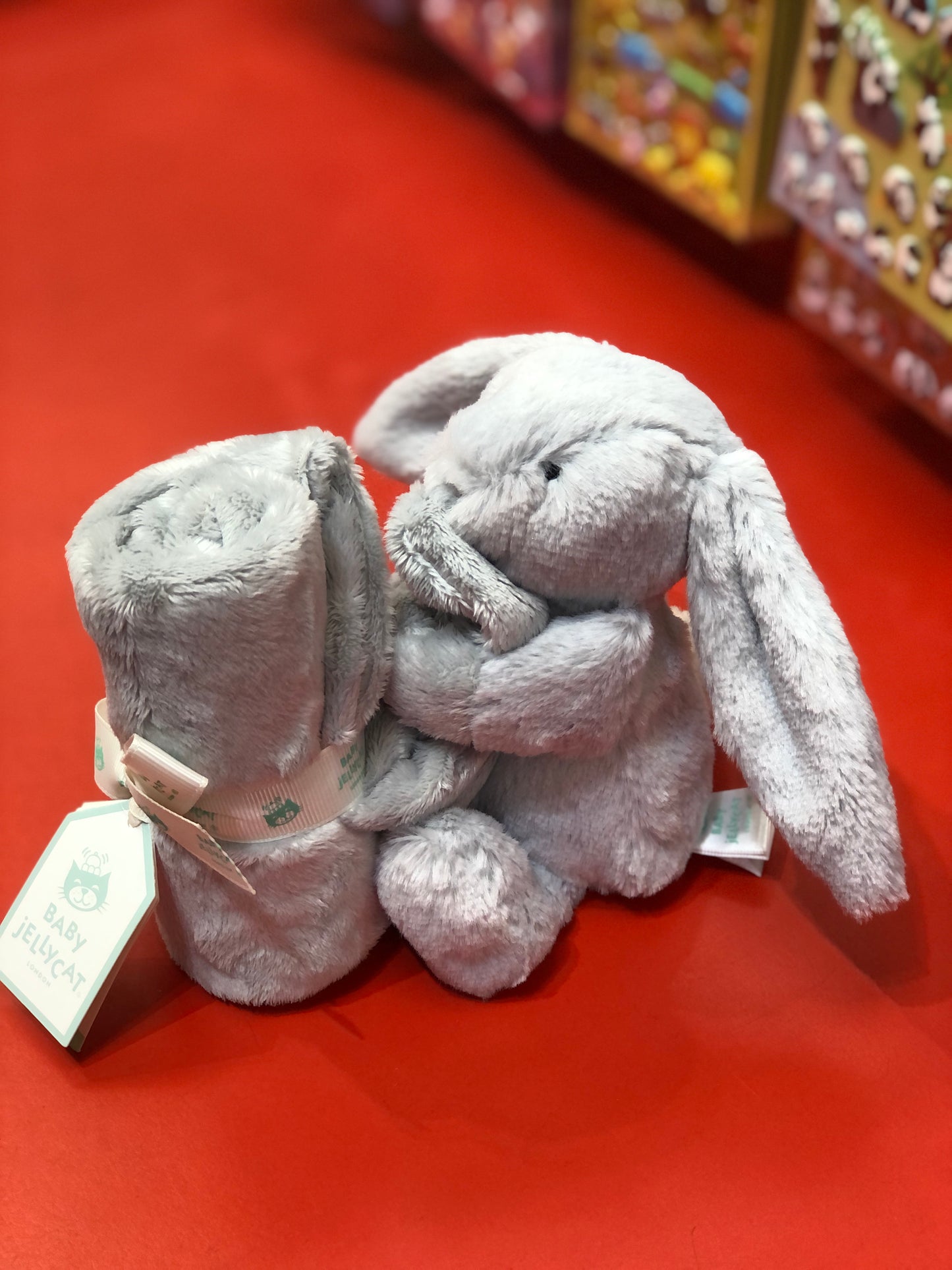 Jellycat Bashful Grey Bunny Soother Plush 5"