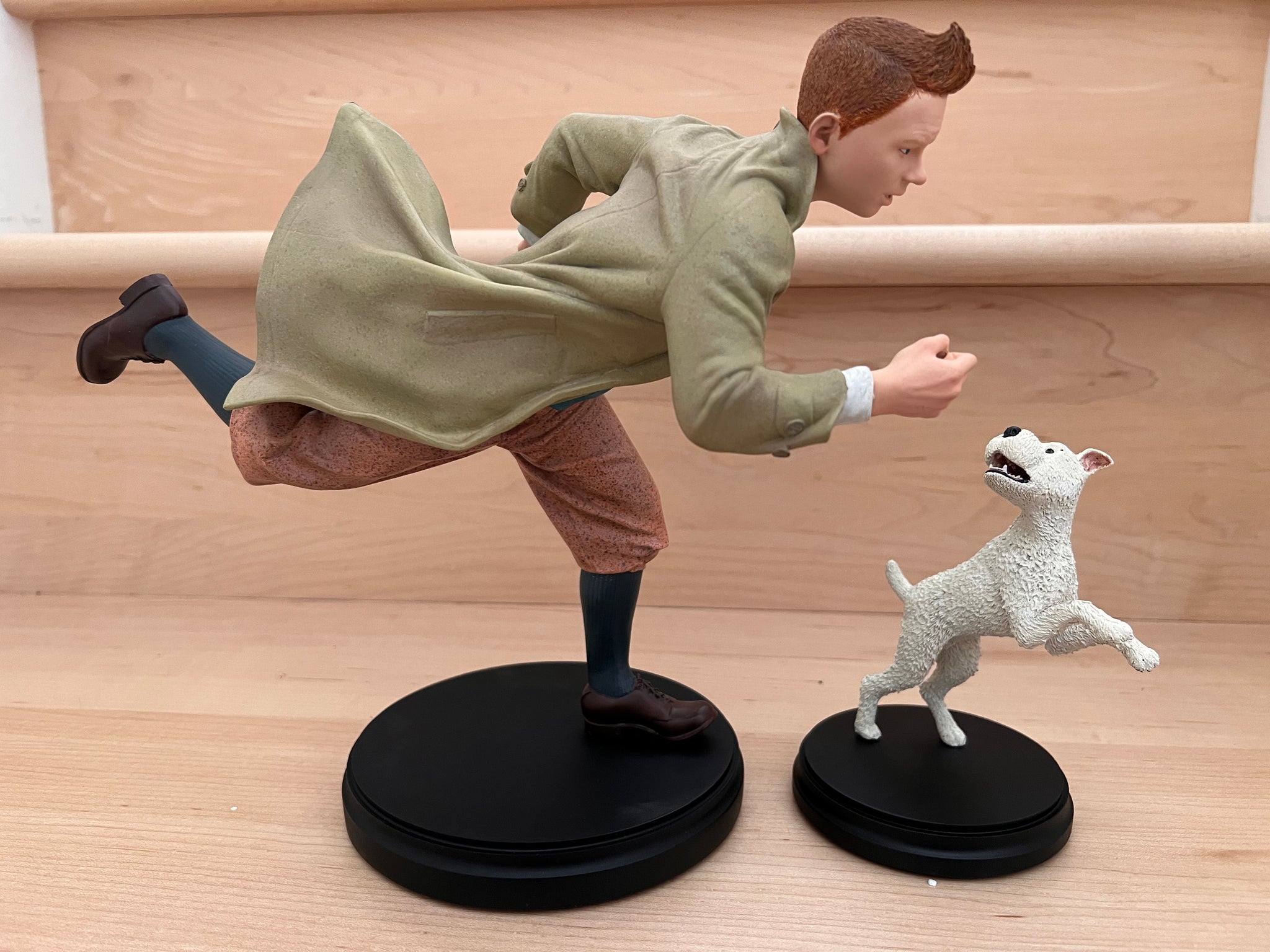 5 figurines pvc tintin