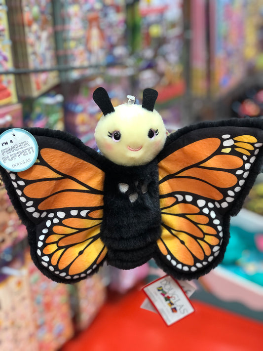 Douglas Marisol Monarch Butterfly Plush Finger Puppet 11"