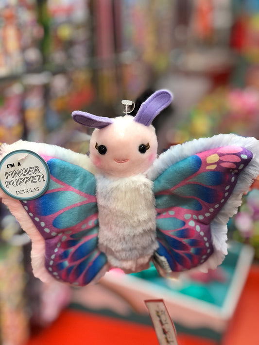 Douglas Mini Colorful Butterfly Finger Puppet 8"