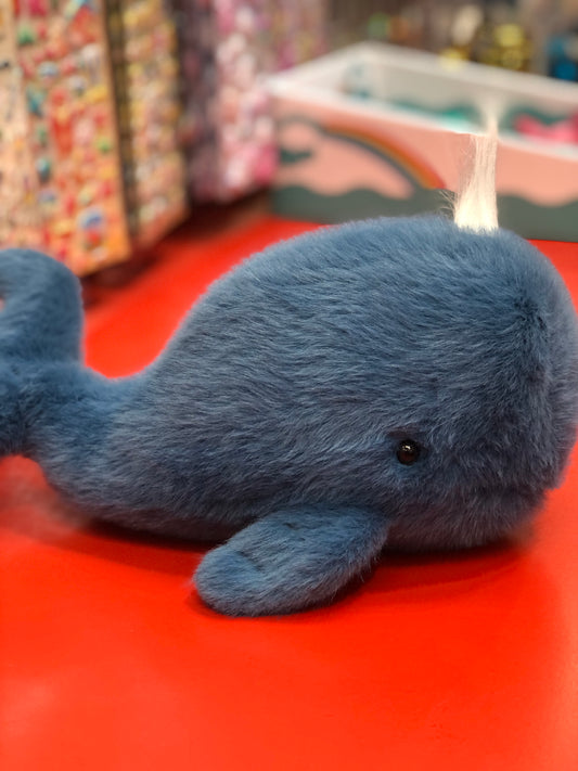 Douglas Marina Navy Whale Plush 12"