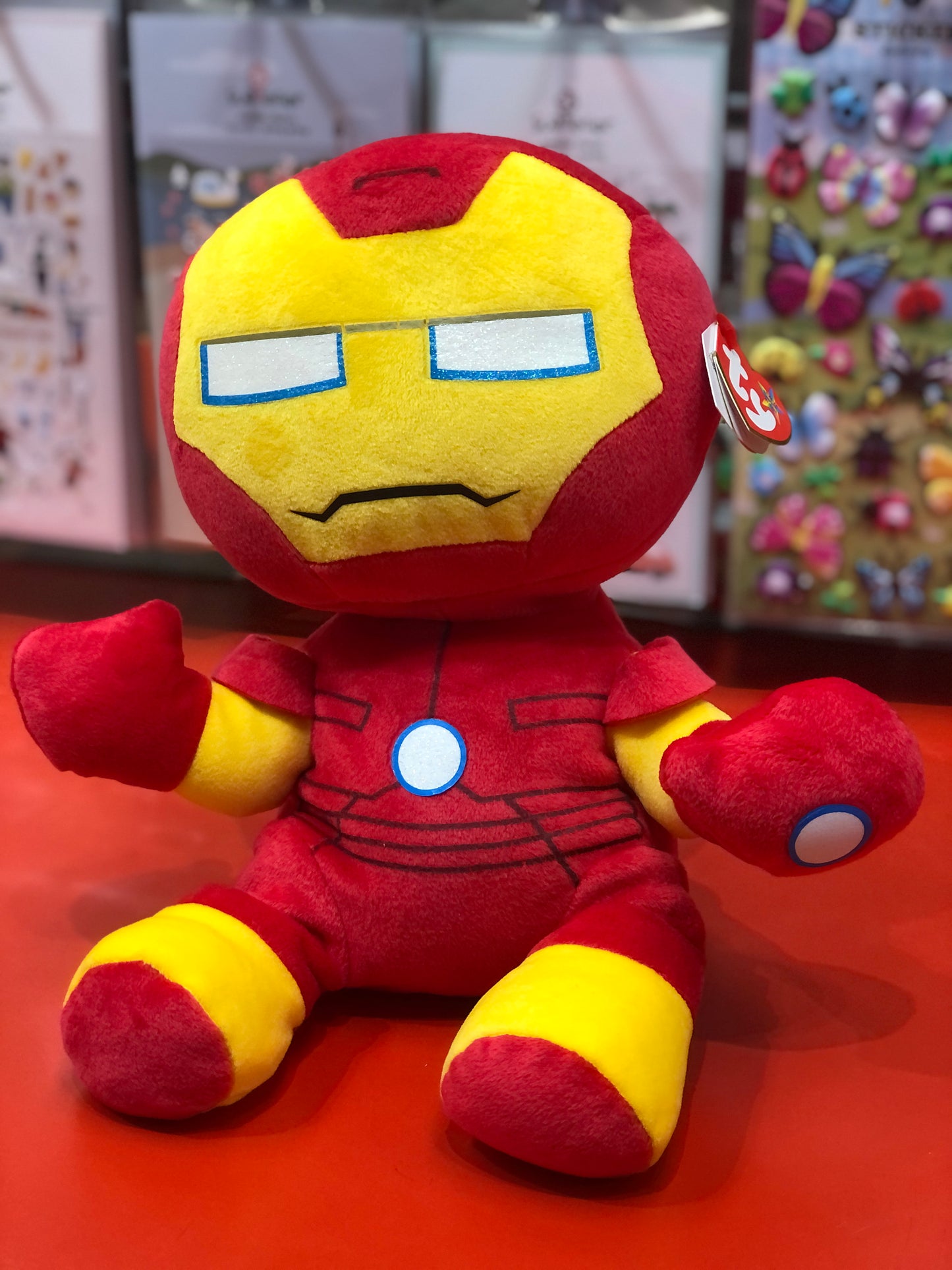 Ty Original Beanie Buddies Soft Iron Man  From Marvel Plush 12"