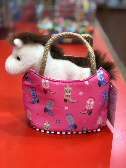 Douglas Cowgirl Boots Sassy Sak with Horse 7"