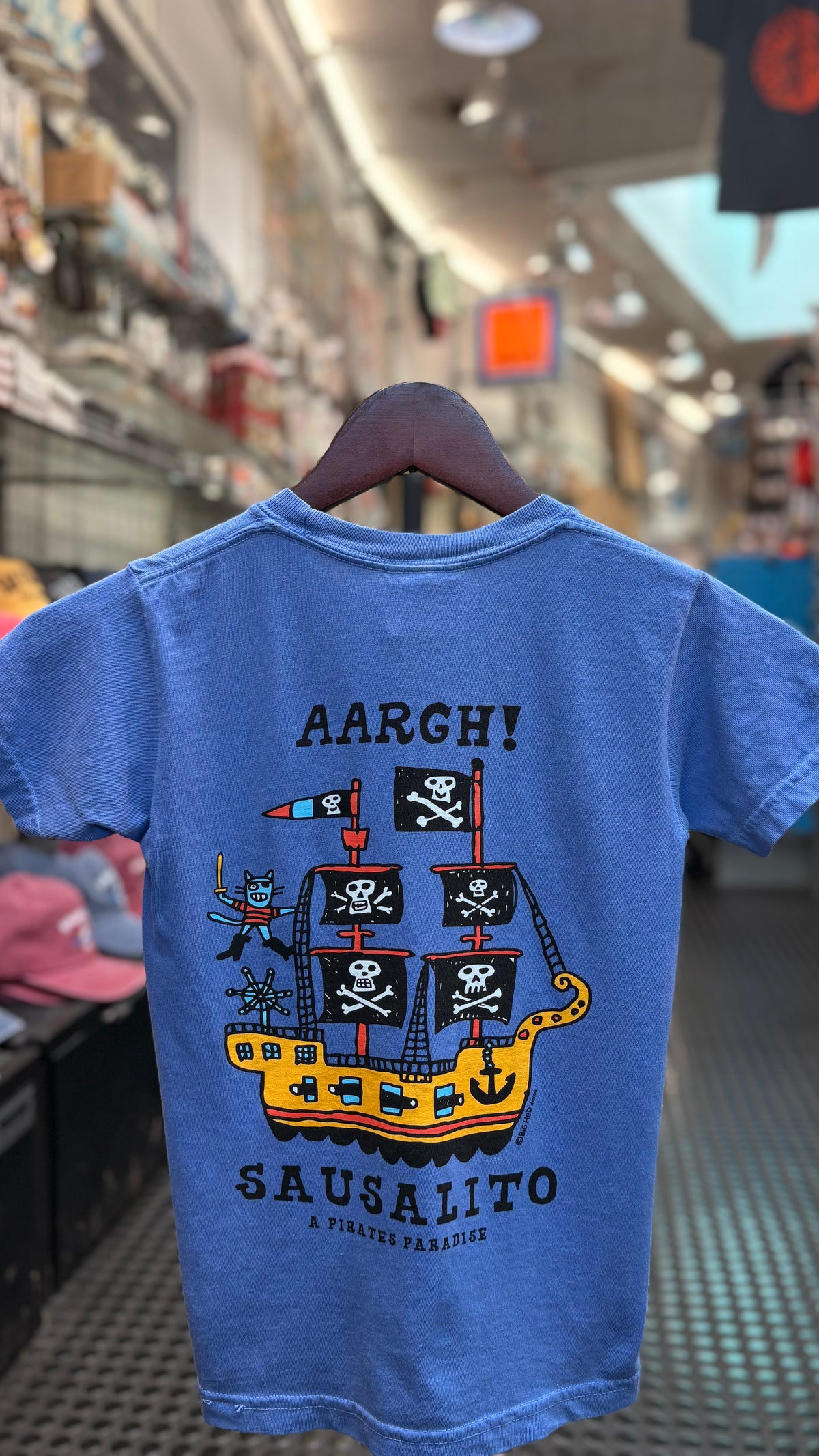 Aargh! Pirate Sausalito Kid's Short Sleeve T Shirt