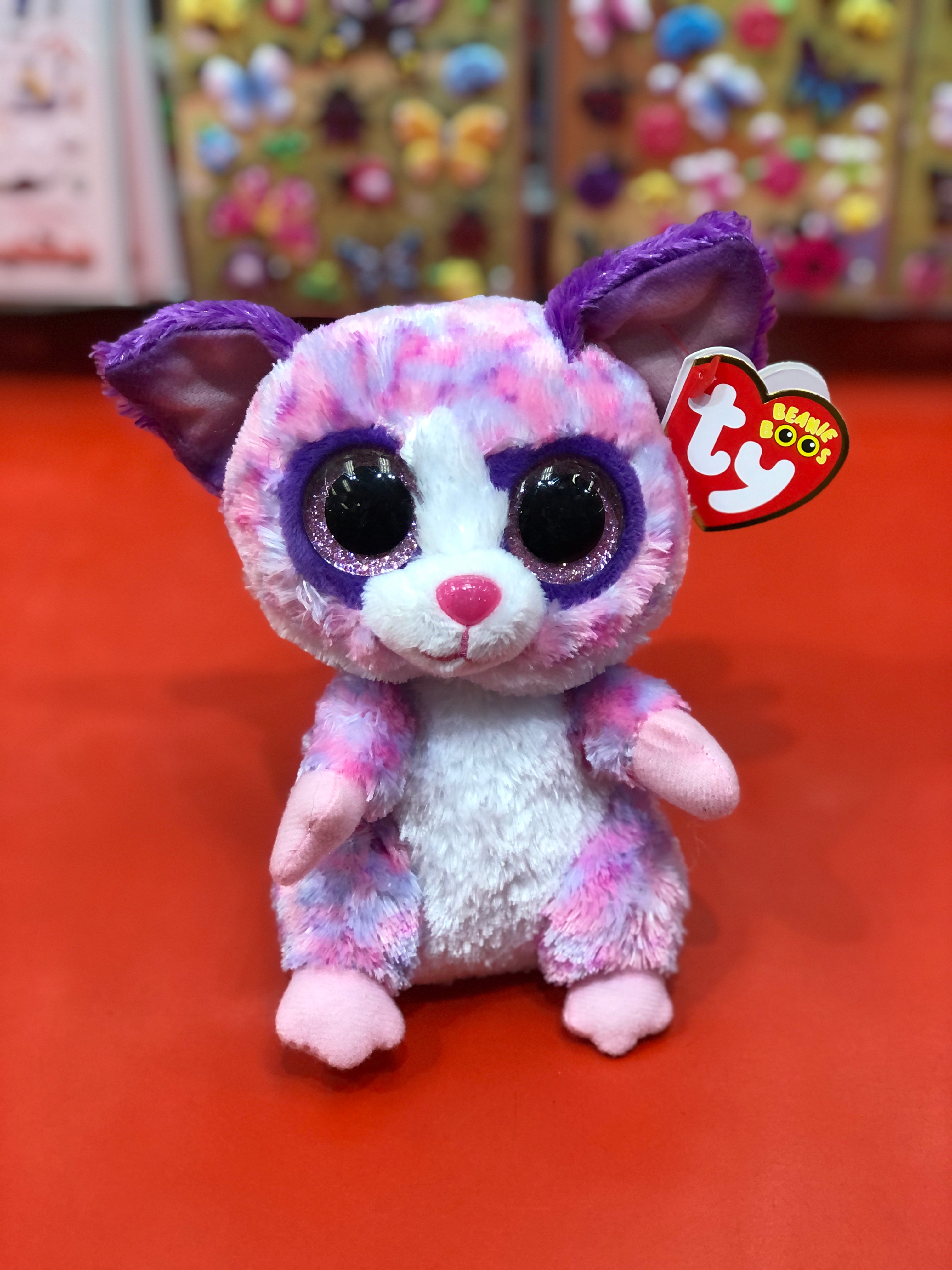 Ty Beanie Boo Becca Pink Bush Baby Plush 6