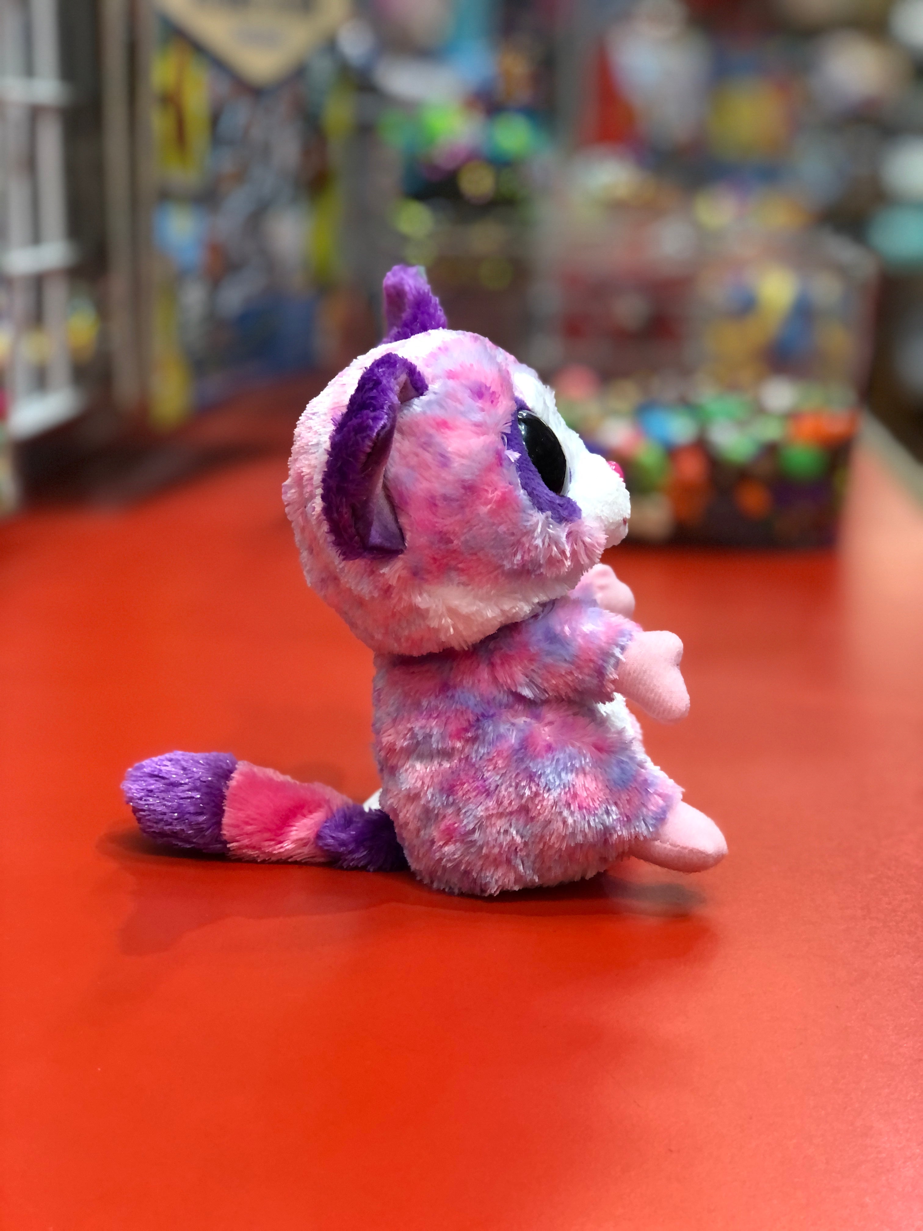 Ty Beanie Boo Becca Pink Bush Baby Plush 6