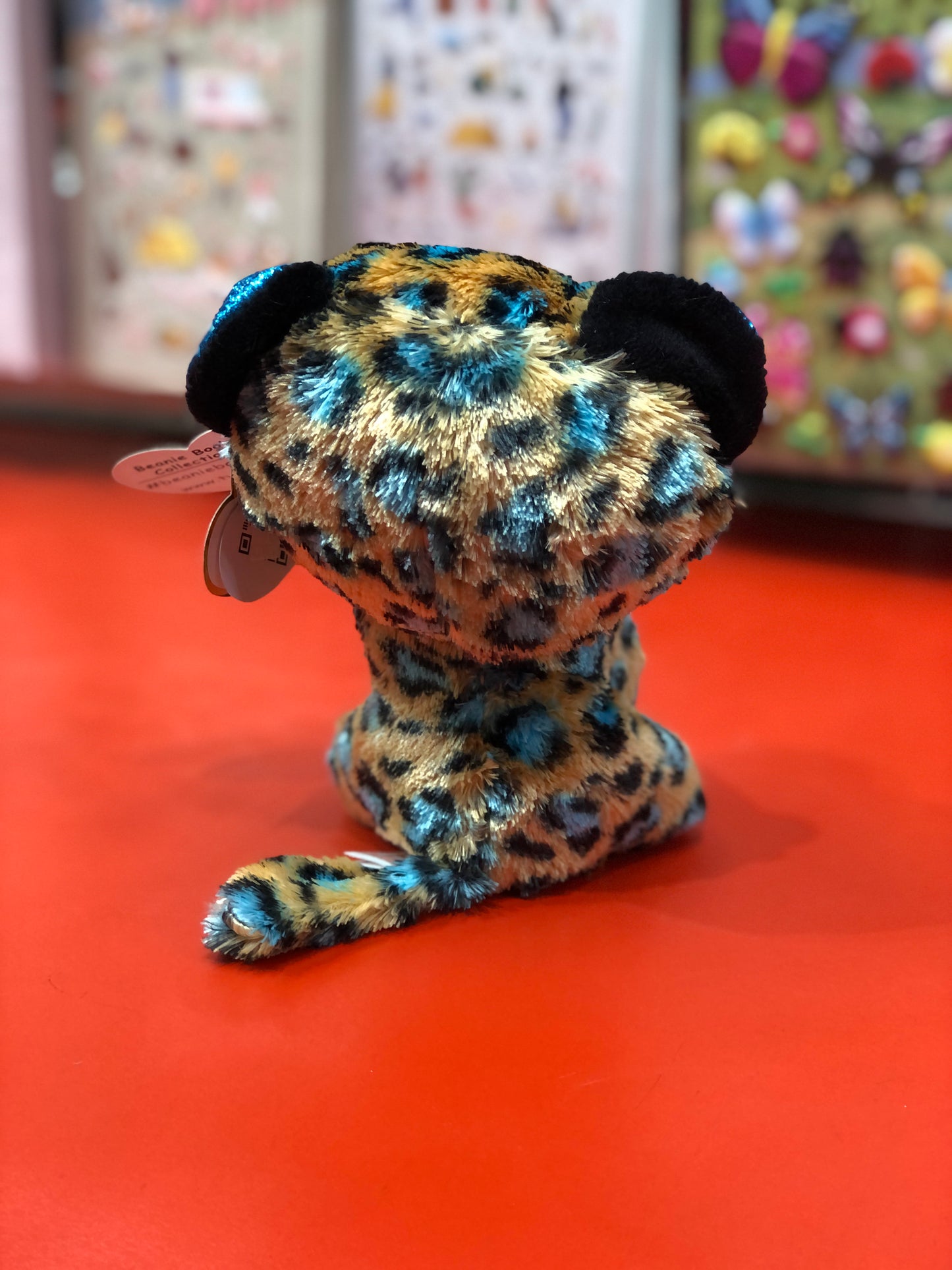 Ty Beanie Boo Cobalt Leopard Plush 7"