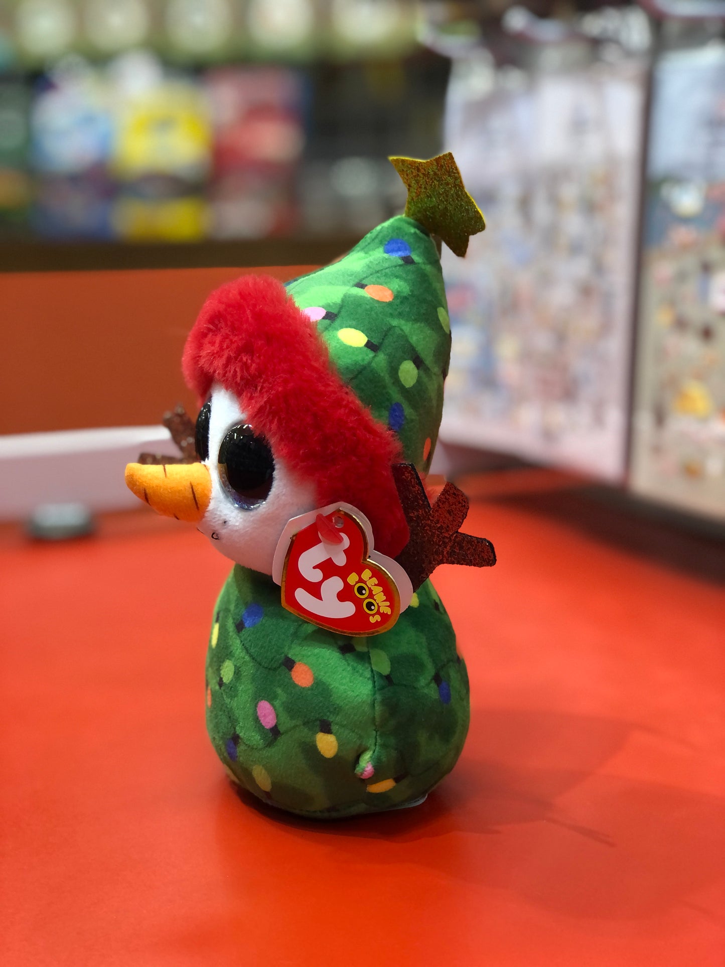 Ty Beanie Boo Garland Snowman Plush 6"