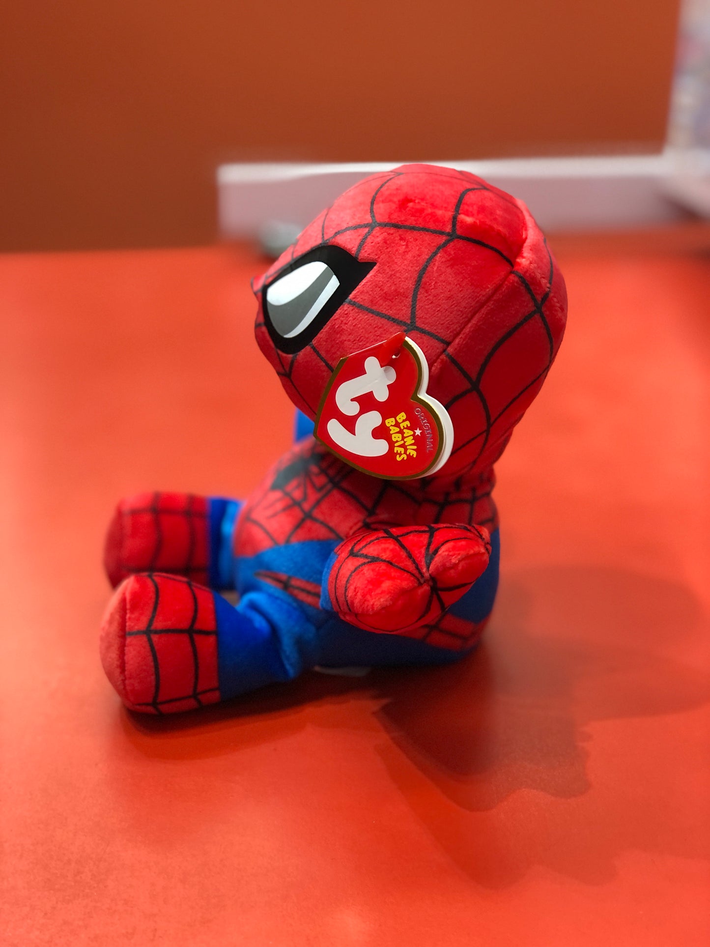 Ty Original Beanie Babies Soft Spiderman  From Marvel Plush 7"