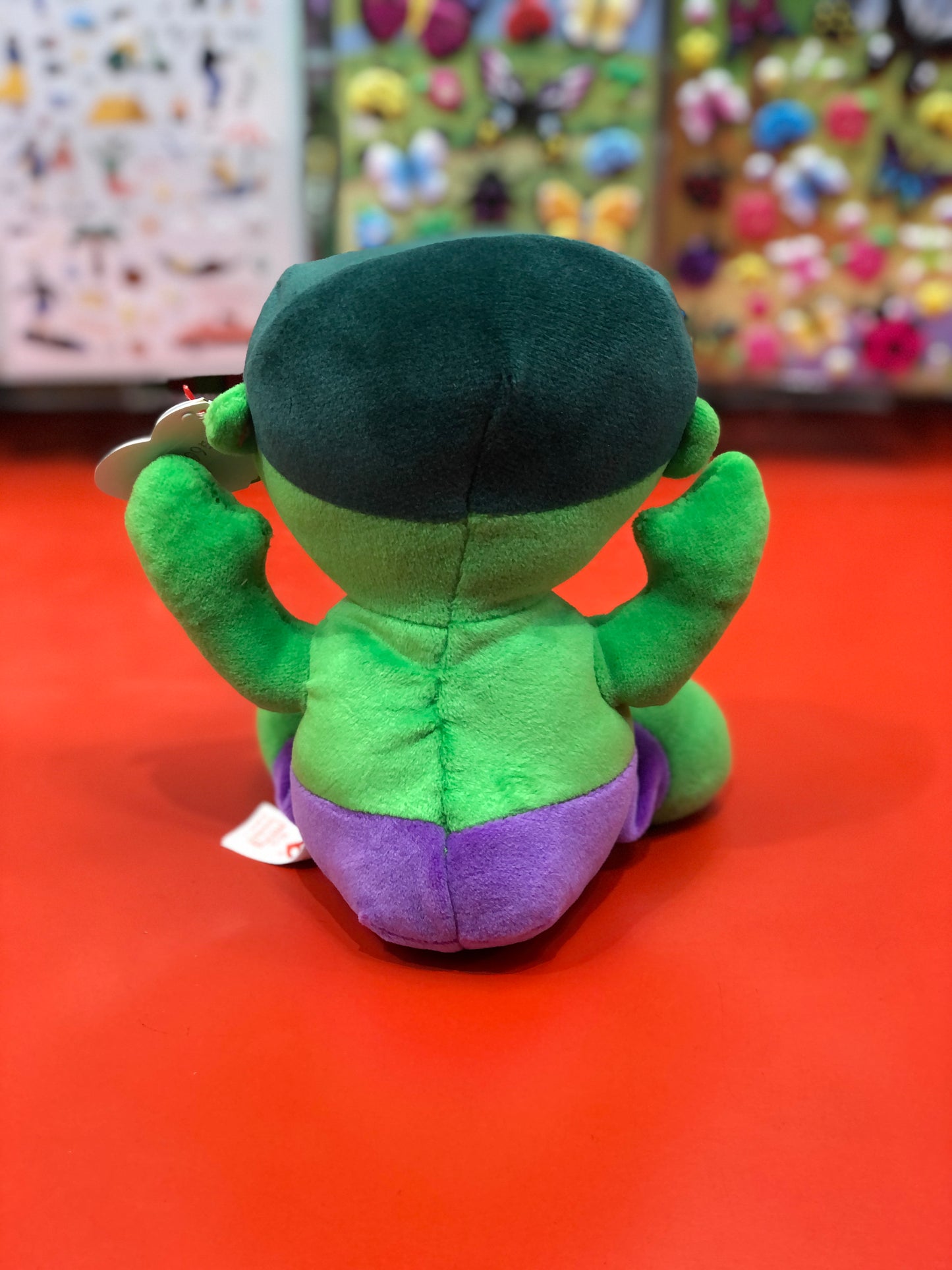 Ty Original Beanie Babies Soft Hulk  From Marvel Plush 7"