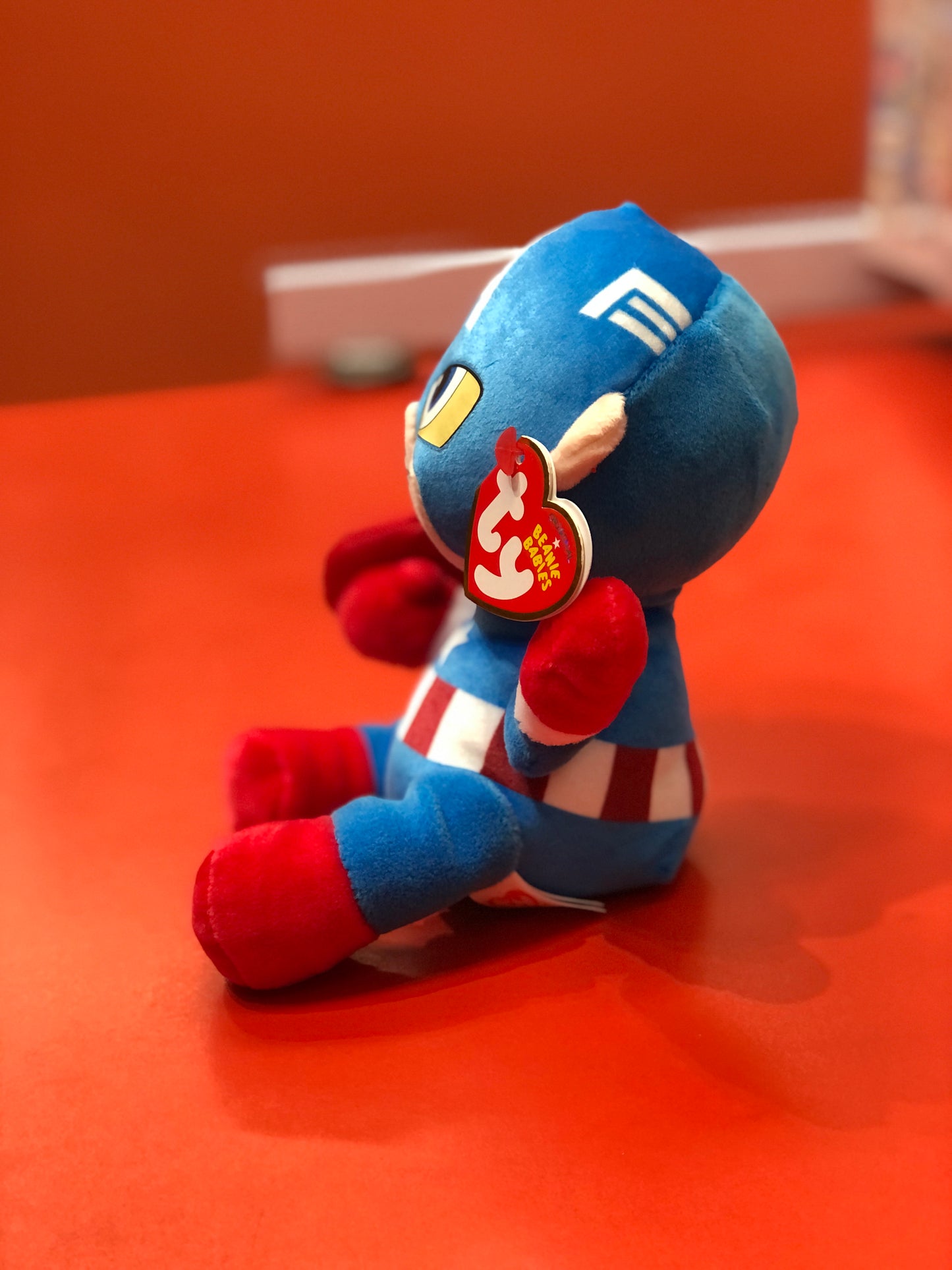 Ty Original Beanie Babies Soft Captain America From Marvel  Plush 7"