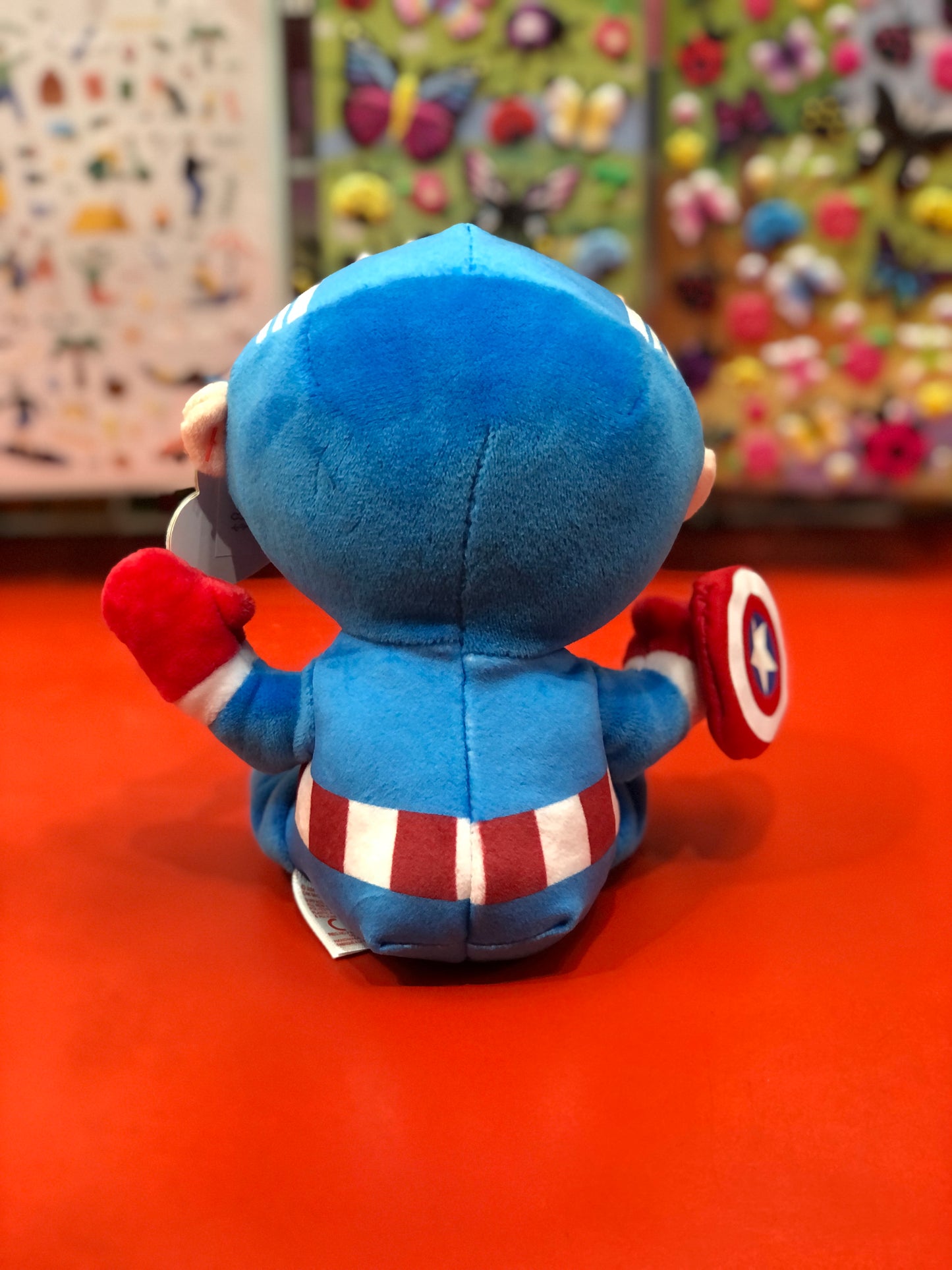 Ty Original Beanie Babies Soft Captain America From Marvel  Plush 7"