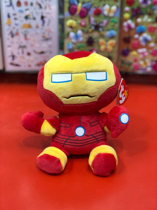Ty Original Beanie Babies Soft Iron Man From Marvel Plush 7"