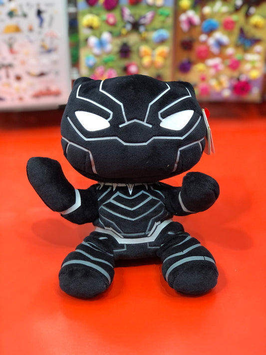 Ty Original Beanie Babies Soft Black Panther  From Marvel Plush 7"