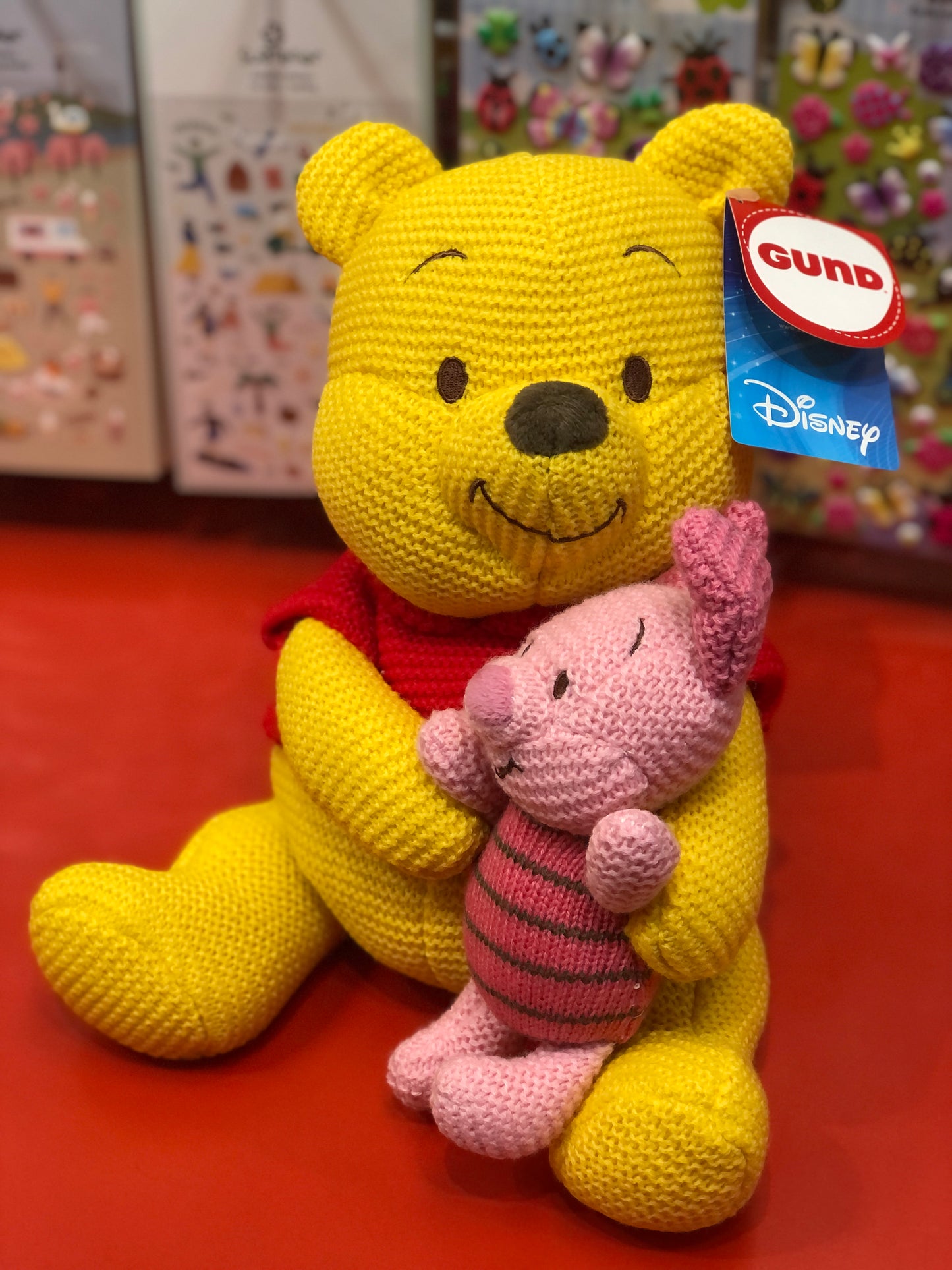 Gund Disney Winnie the Pooh & Piglet Knit Plush 10"