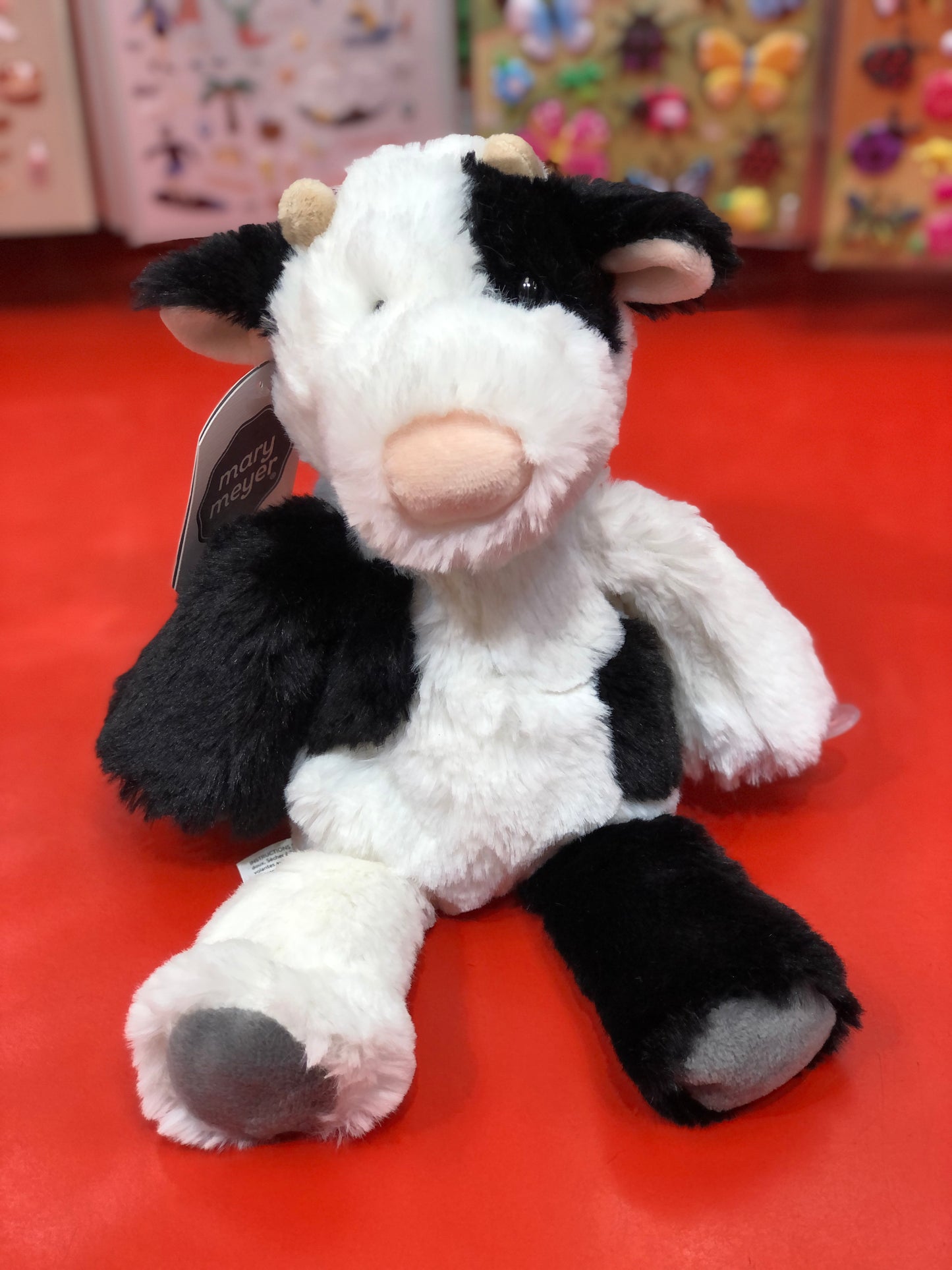 Mary Meyer Marshmallow Zoo Junior Cow Plush 9"