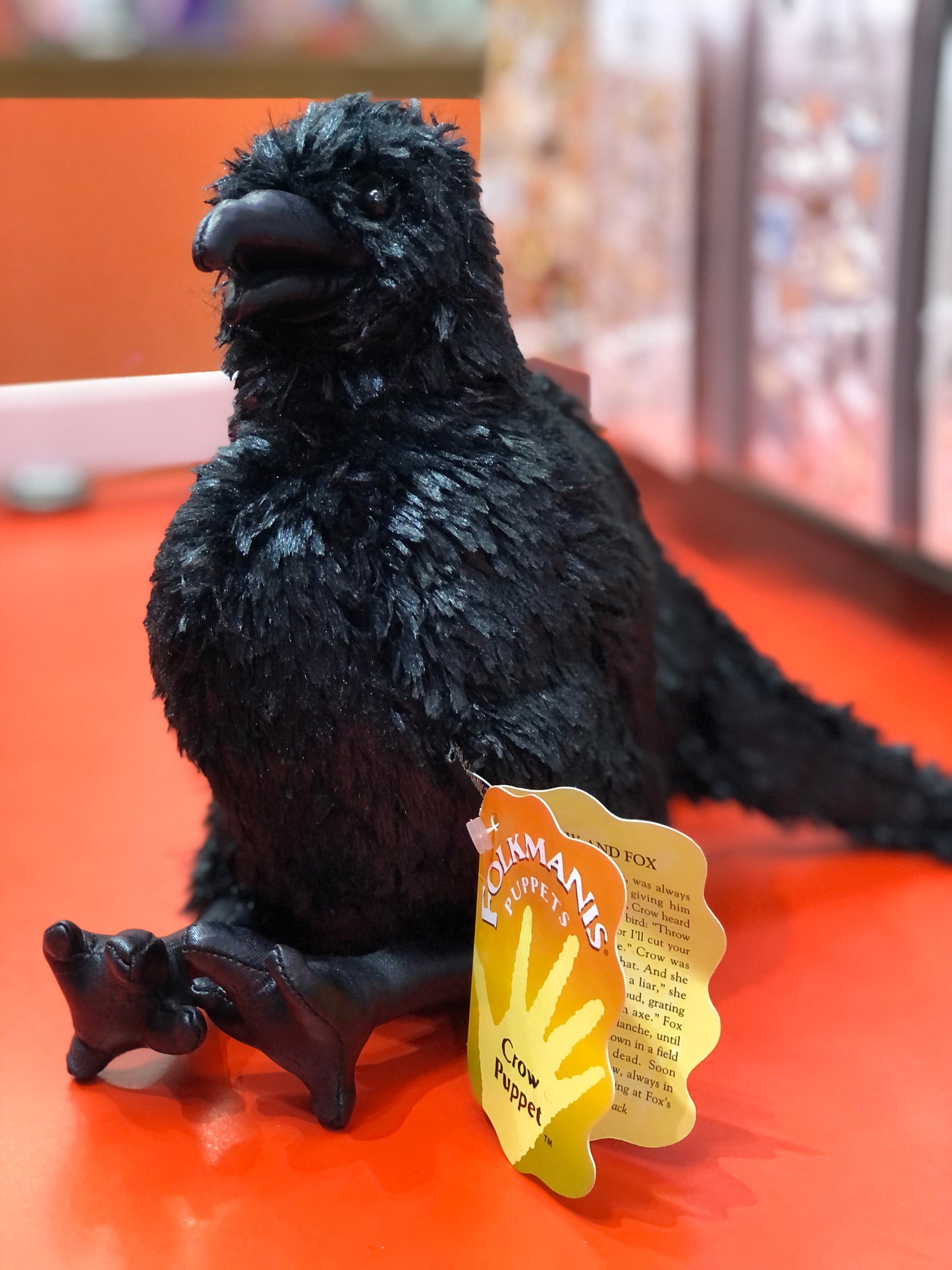 Folkmanis Crow Puppet 11"