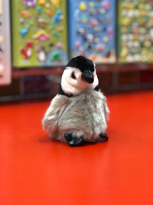 Folkmanis Mini Baby Emperor Penguin Finger Puppet 4"