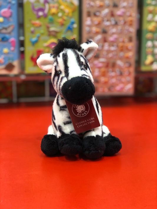 Charlie Bears Cuddle Cub Zebra Plush