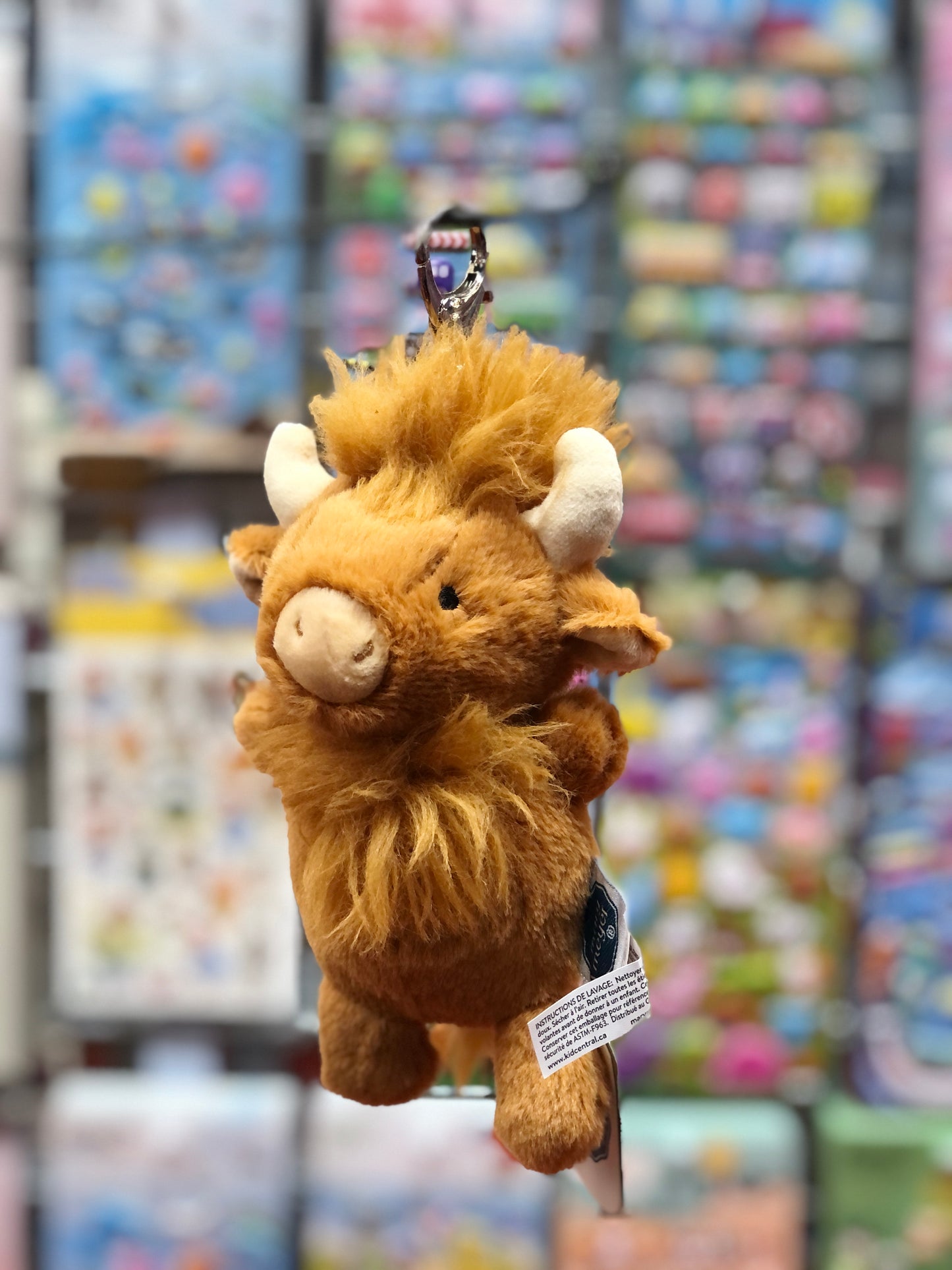 Mary Meyer Highland Cow Bag Charm 6"