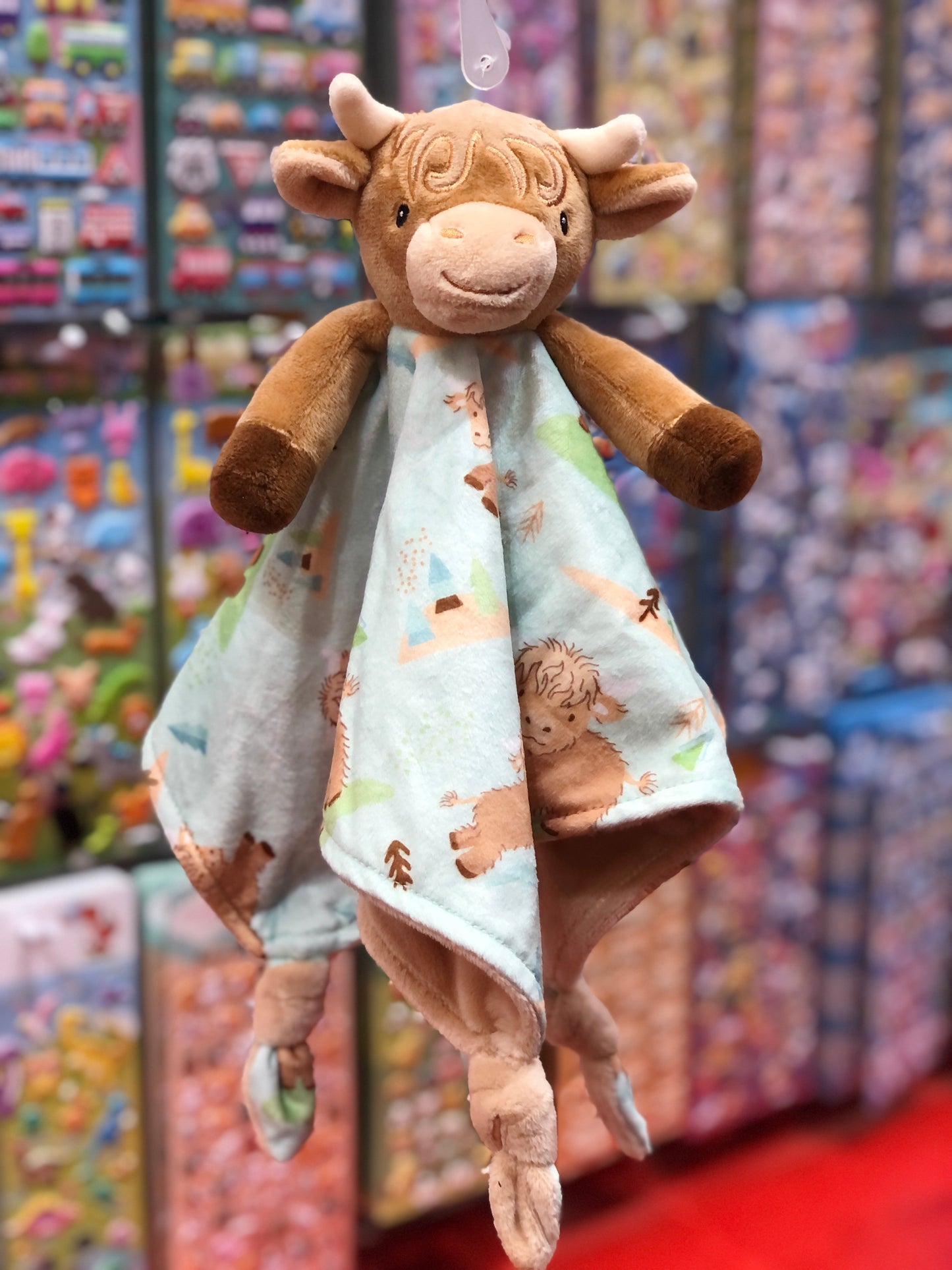 Mary Meyer Hetty Highland Cow Character Blanket 13"
