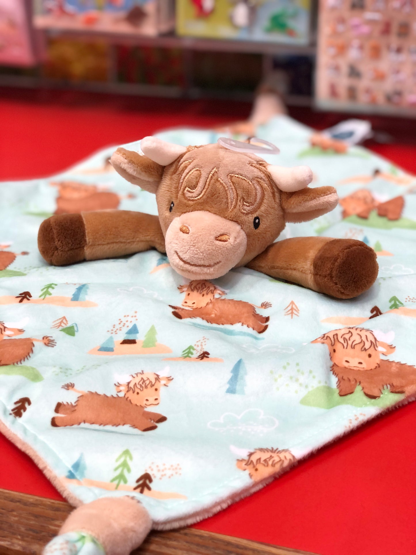 Mary Meyer Hetty Highland Cow Character Blanket 13"