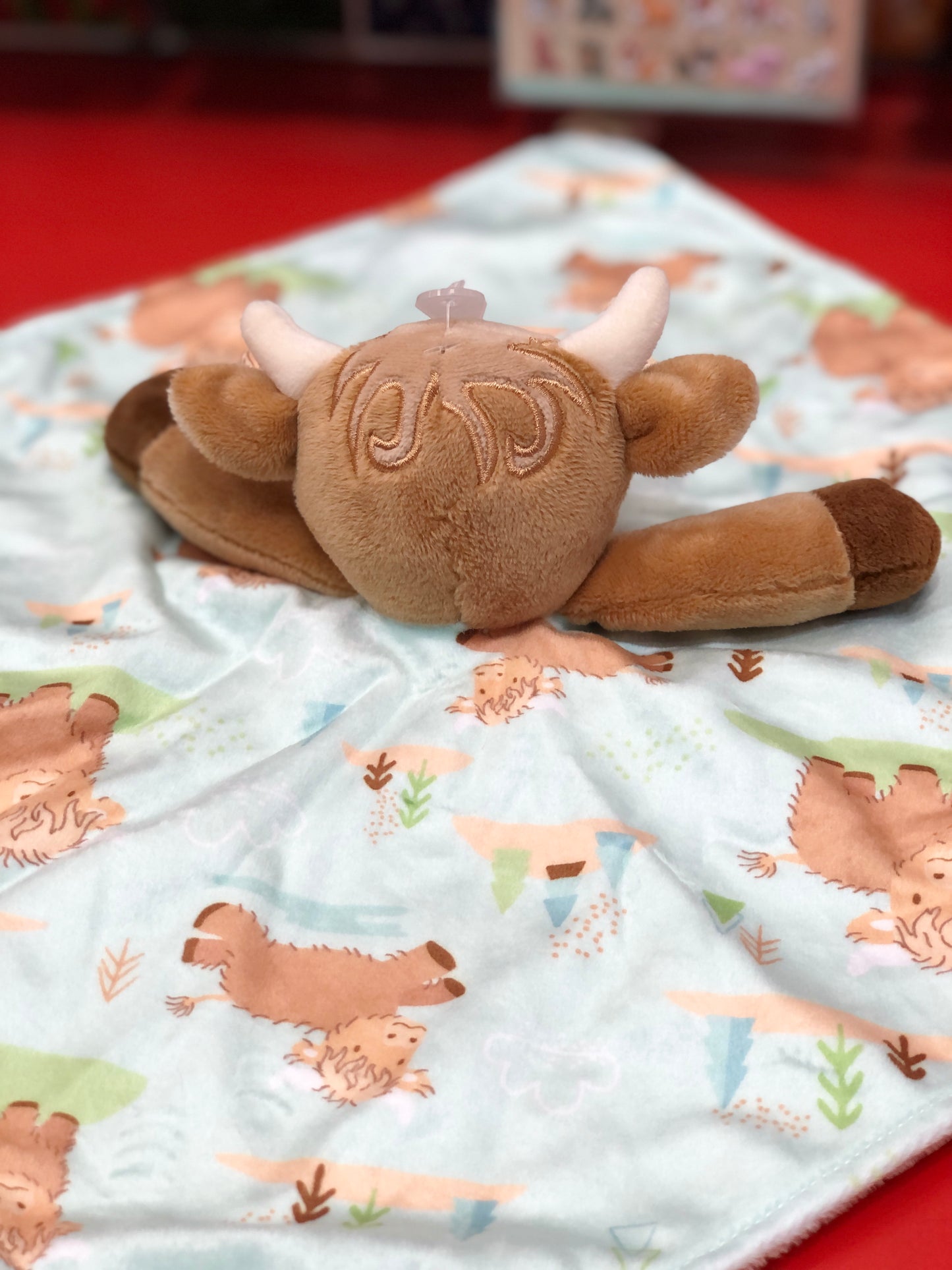 Mary Meyer Hetty Highland Cow Character Blanket 13"