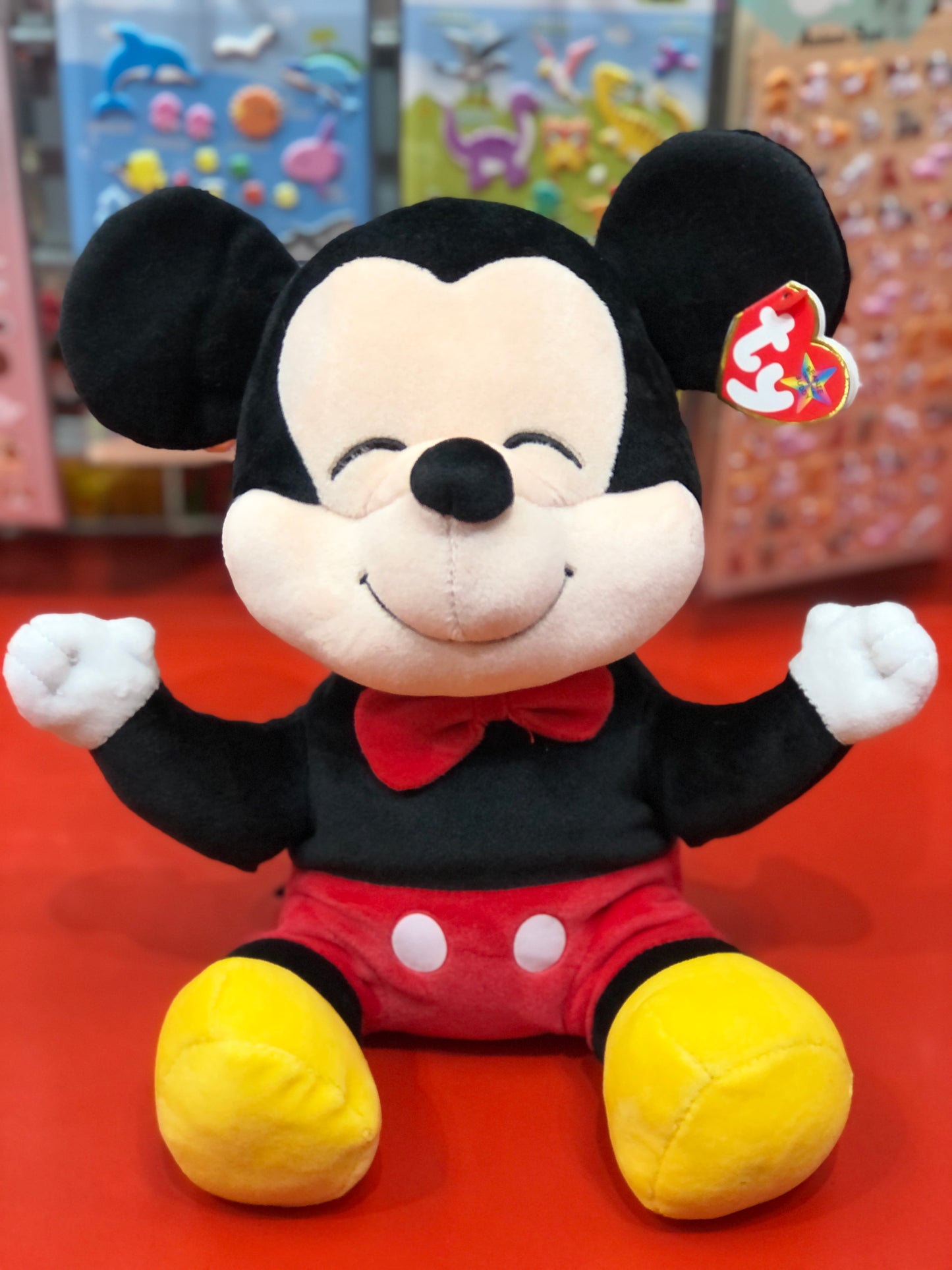 Ty Original Beanie Babies Mickey Mouse Soft Plush 12"