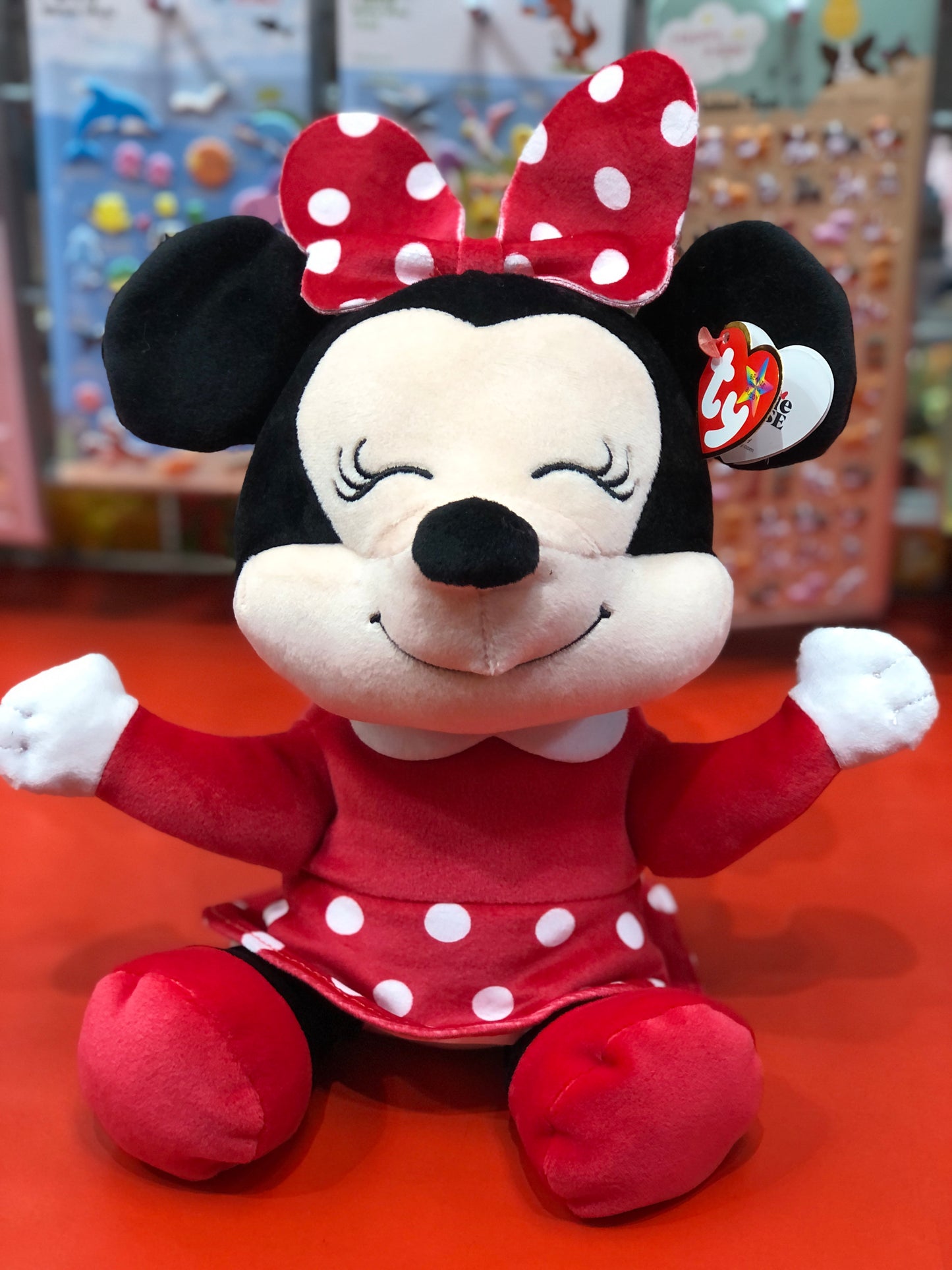 Ty Original Beanie Babies Minnie Mouse Soft Plush 12"