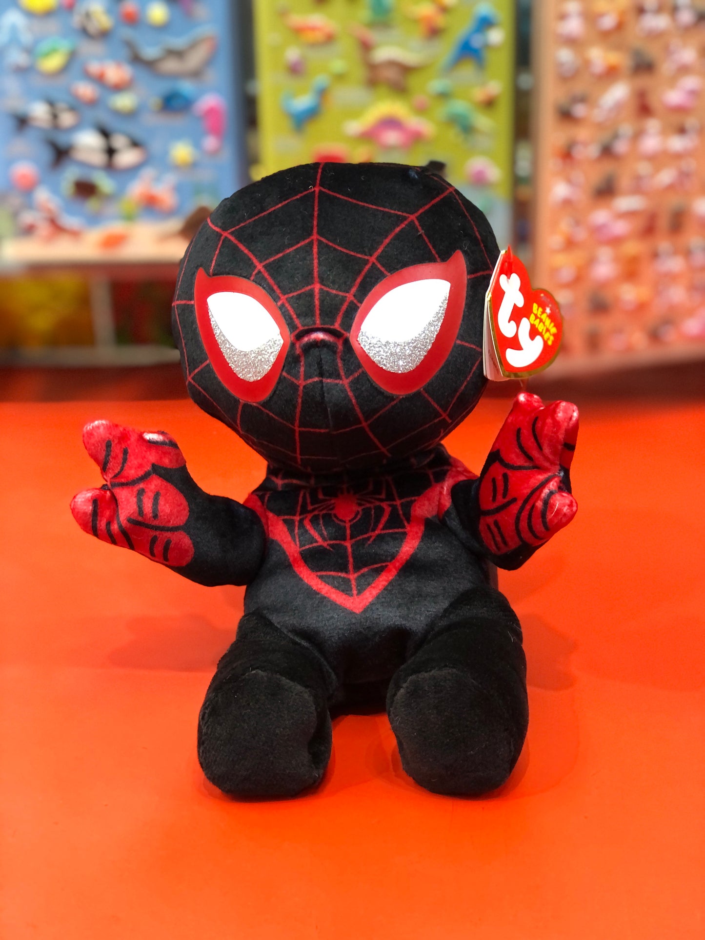Ty Original Beanie Babies Soft Miles Morales Spider-Man from Marvel Plush 7"