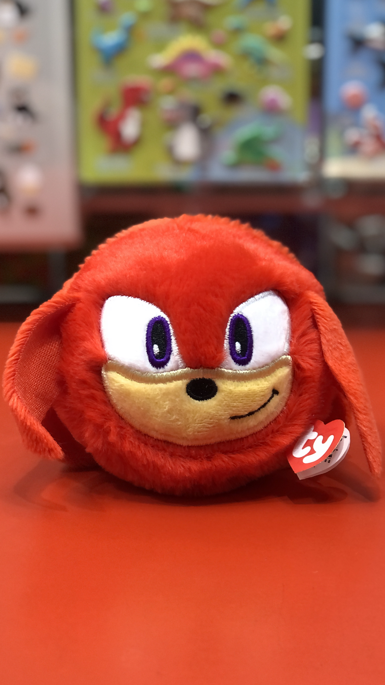 Ty Beanie Bouncers Sonic the Hedgehog Knuckles 4"