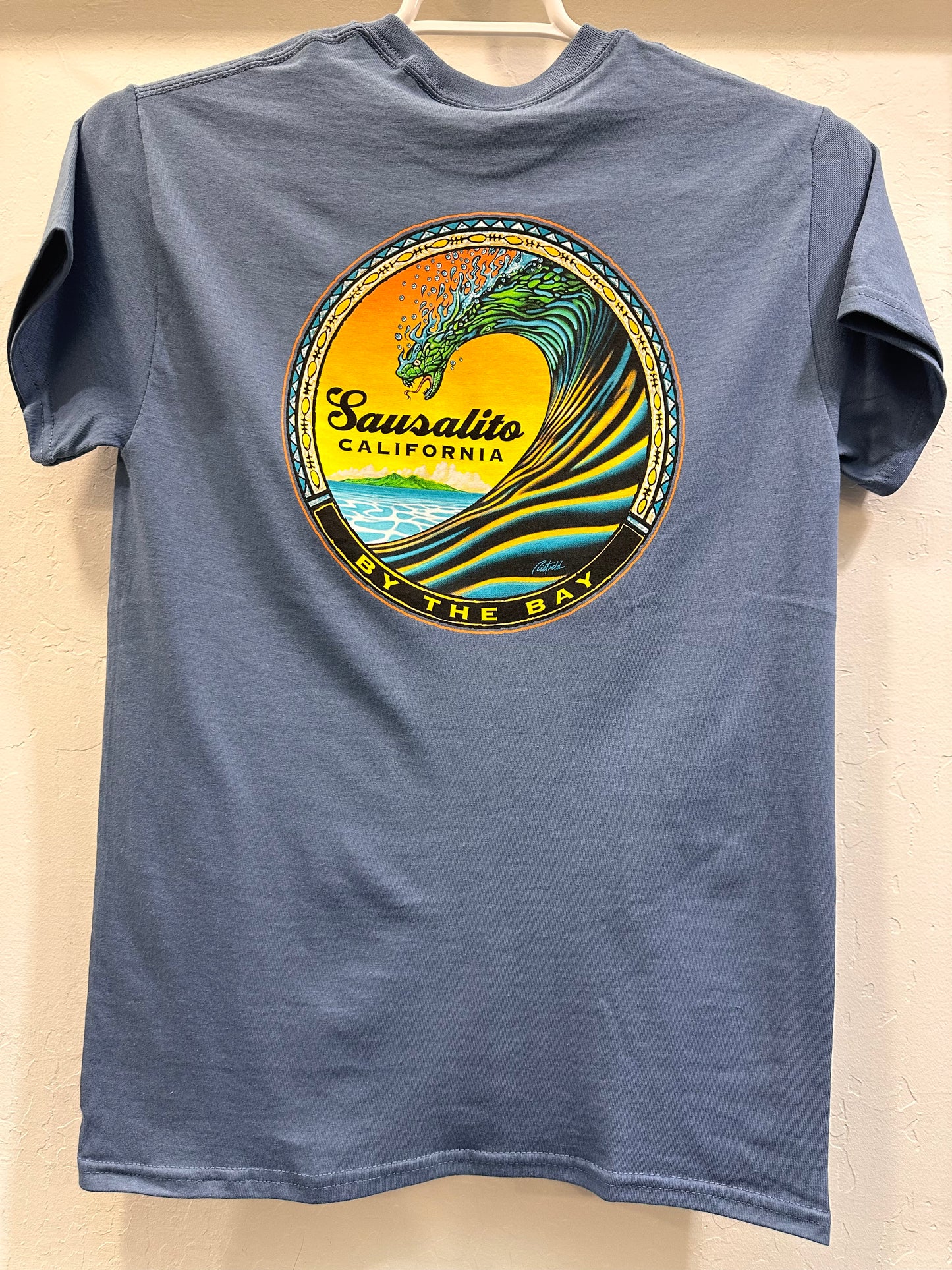 Sausalito Snake Wave Short Unsex T Shirt