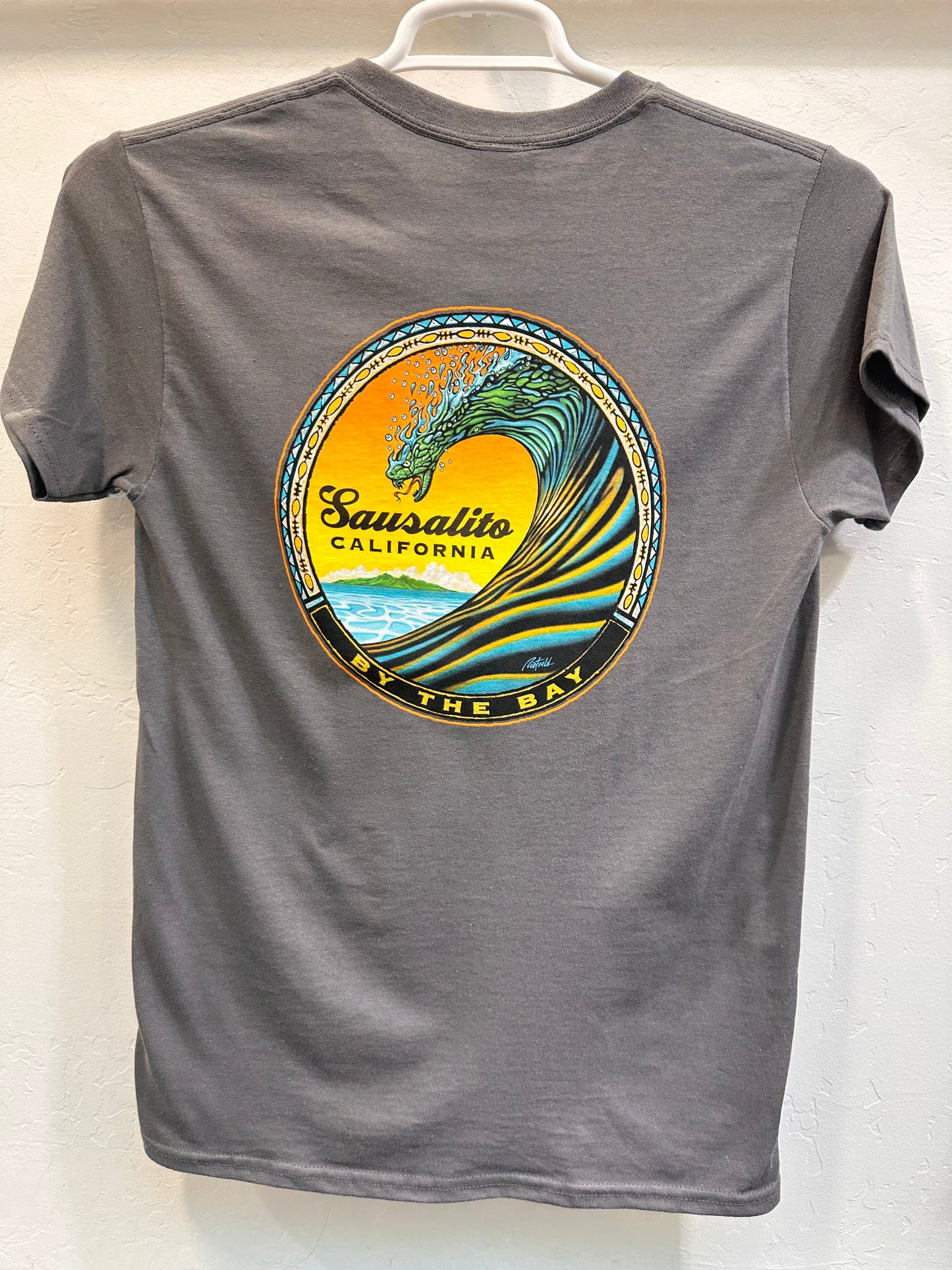 Sausalito Snake Wave Short Unsex T Shirt