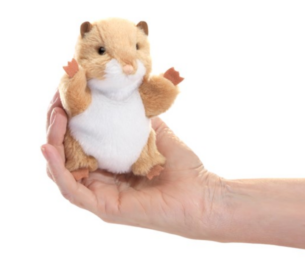 Folkmanis Mini Hamster Finger Puppet 4"