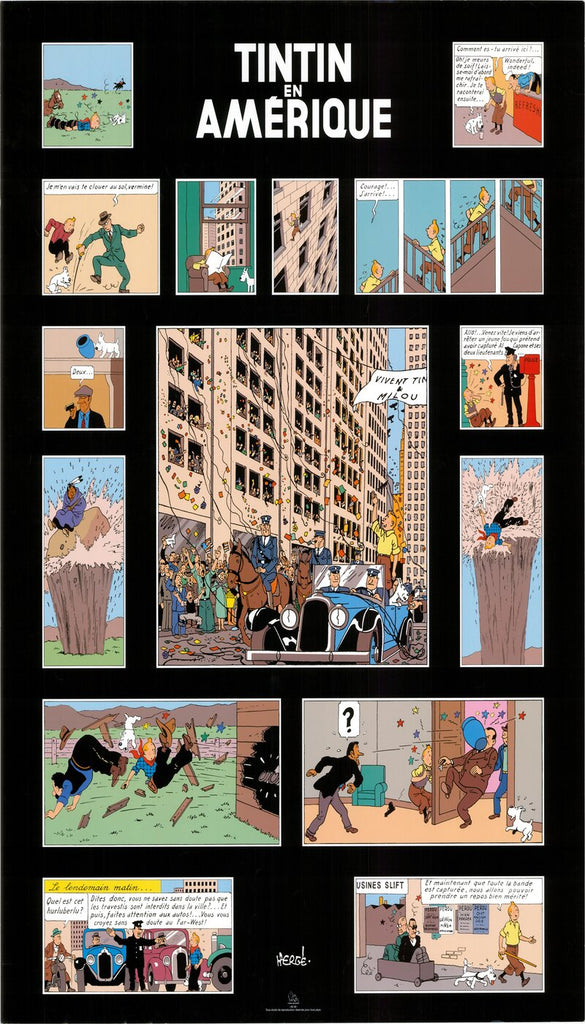 Tintin Poster Tintin en Amérique (1994) AC 02