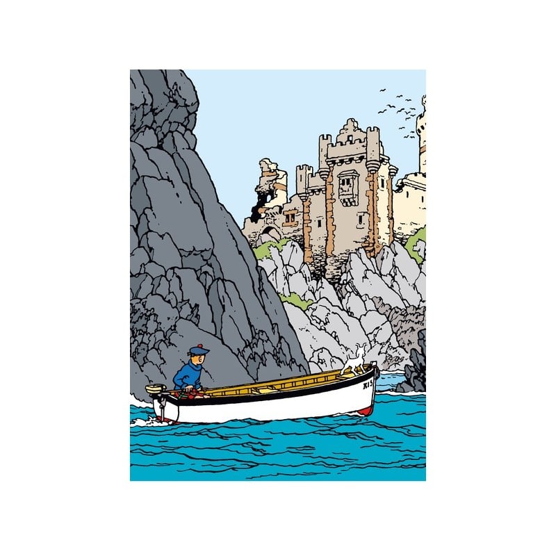 Tintin And The Black island A4 File Folder Ref: 15182