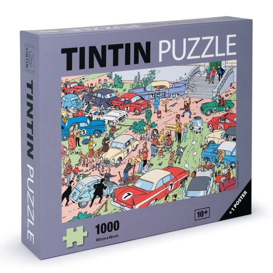 Tintin Car Rally at Marlinspike Hall 1000 Piece Puzzle Ref. 81566