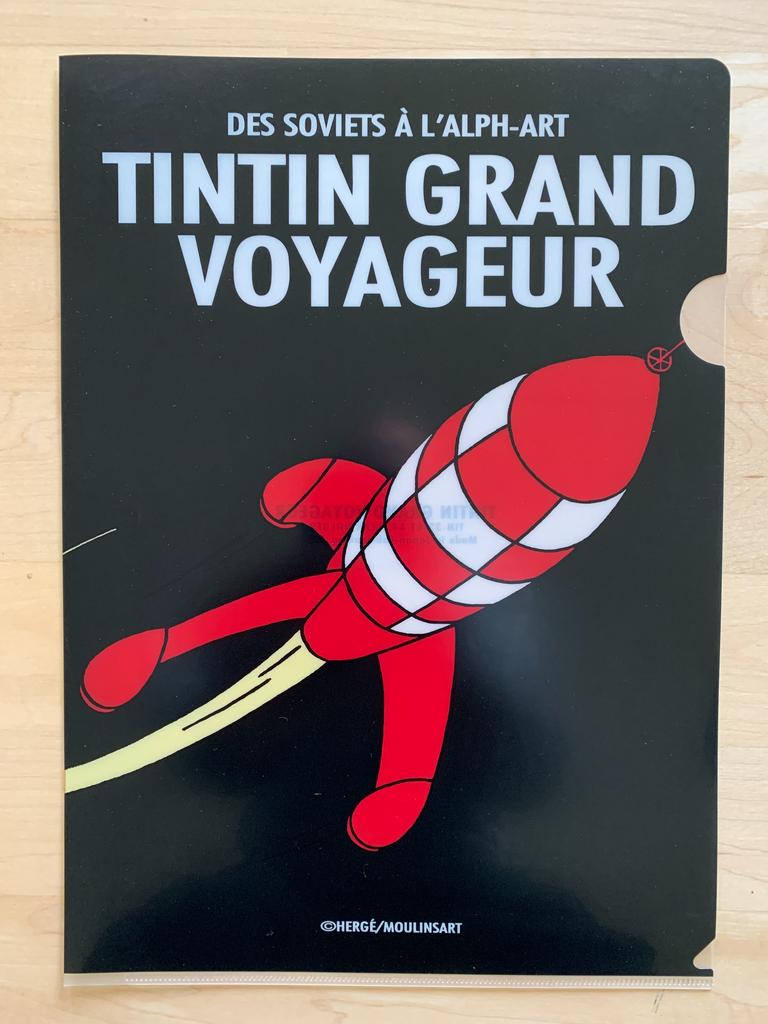 Tintin Moon Rocket A4 File Folder Ref. 15122
