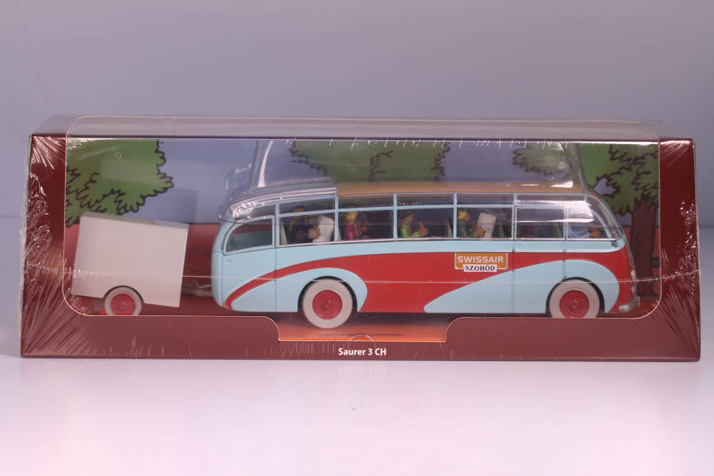 Tintin Swissair Bus Die Cast From The Calculus Affair