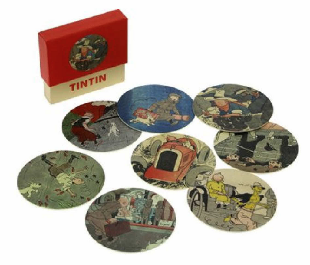 Set of 13 Tintin Coasters Le Petit Vingtième