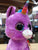 Ty Beanie Boo Rosette Unicorn Plush 6"
