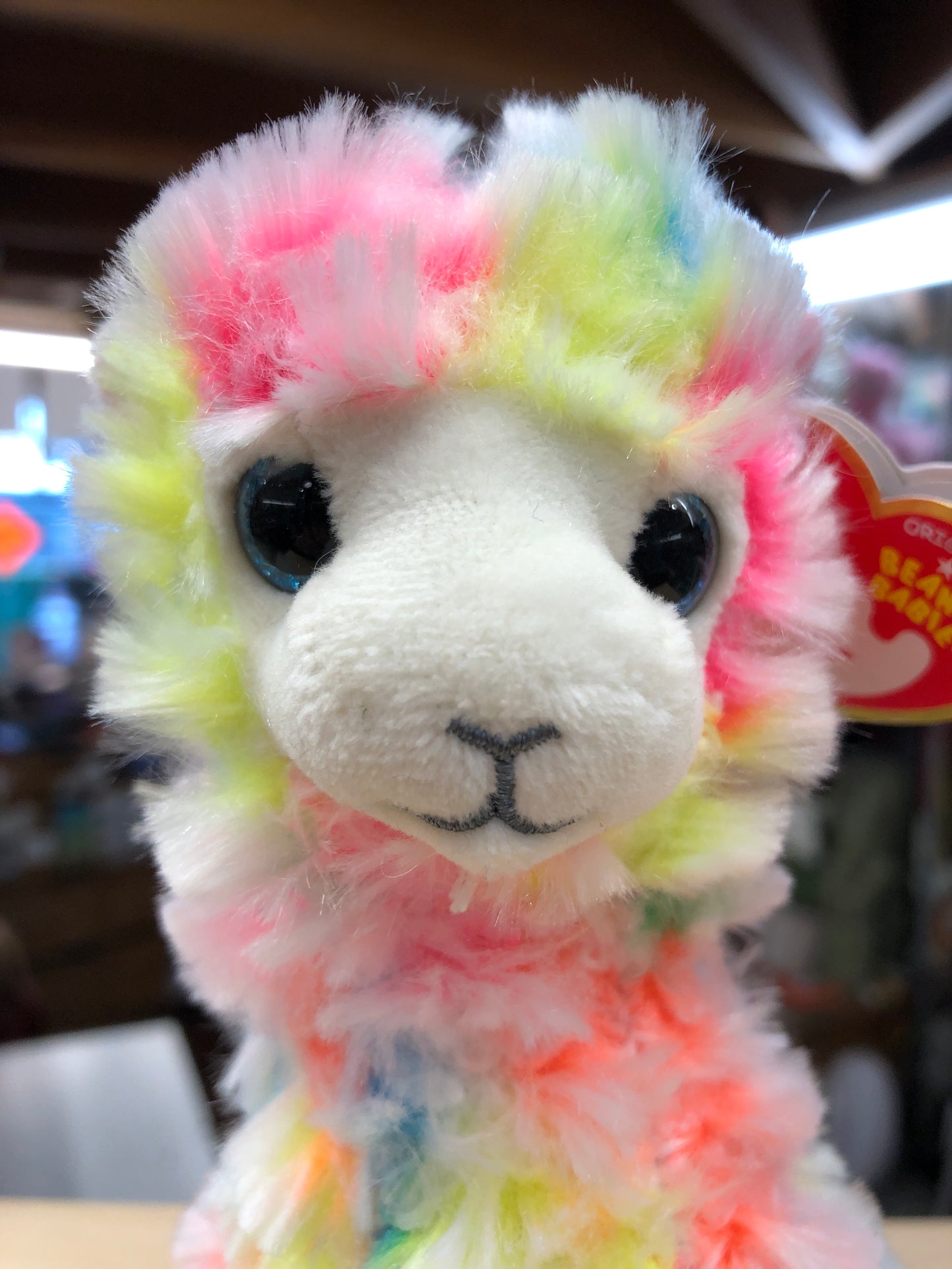 Ty Original Beanie Babies Lola Multicolor Llama Plush