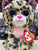 Ty Beanie Boo Livvie Brown and Pink Leopard Plush 6"