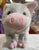 Douglas Leroy Black Spotted Pig Plush 7"