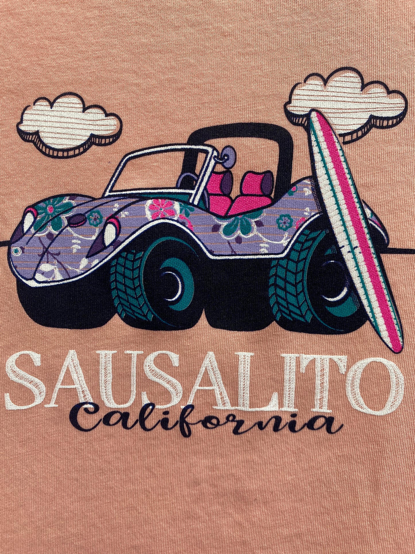 Beach Buggy Surfboard Kid's T Shirt
