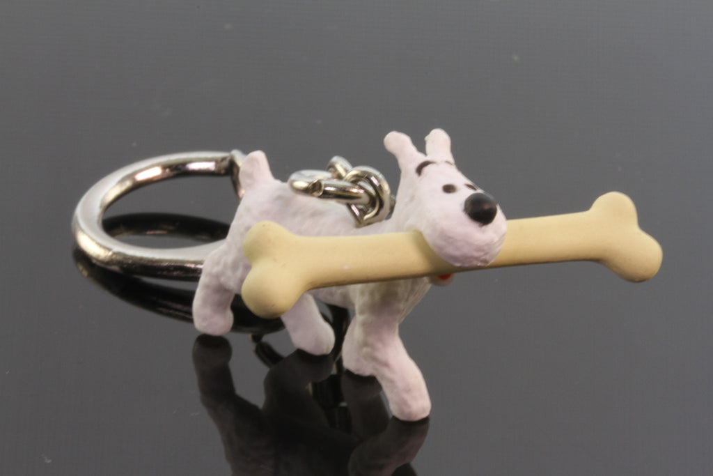 Milou with Dinosaur Bone Keychain